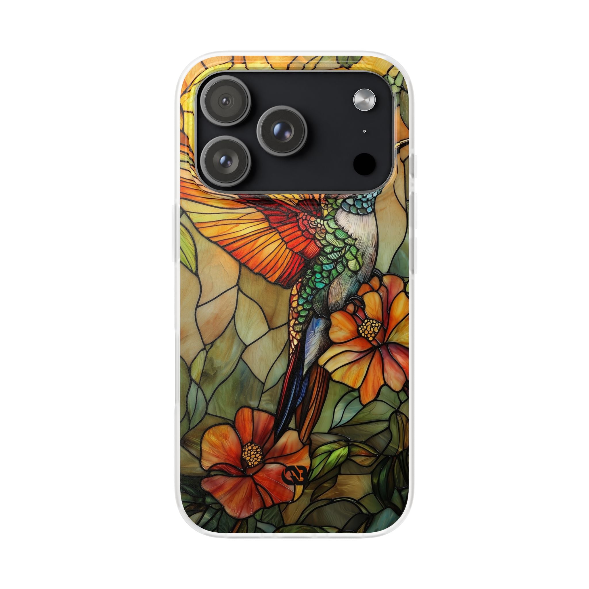 Amber Glass Hummingbird · Soft Phone Case for iPhone