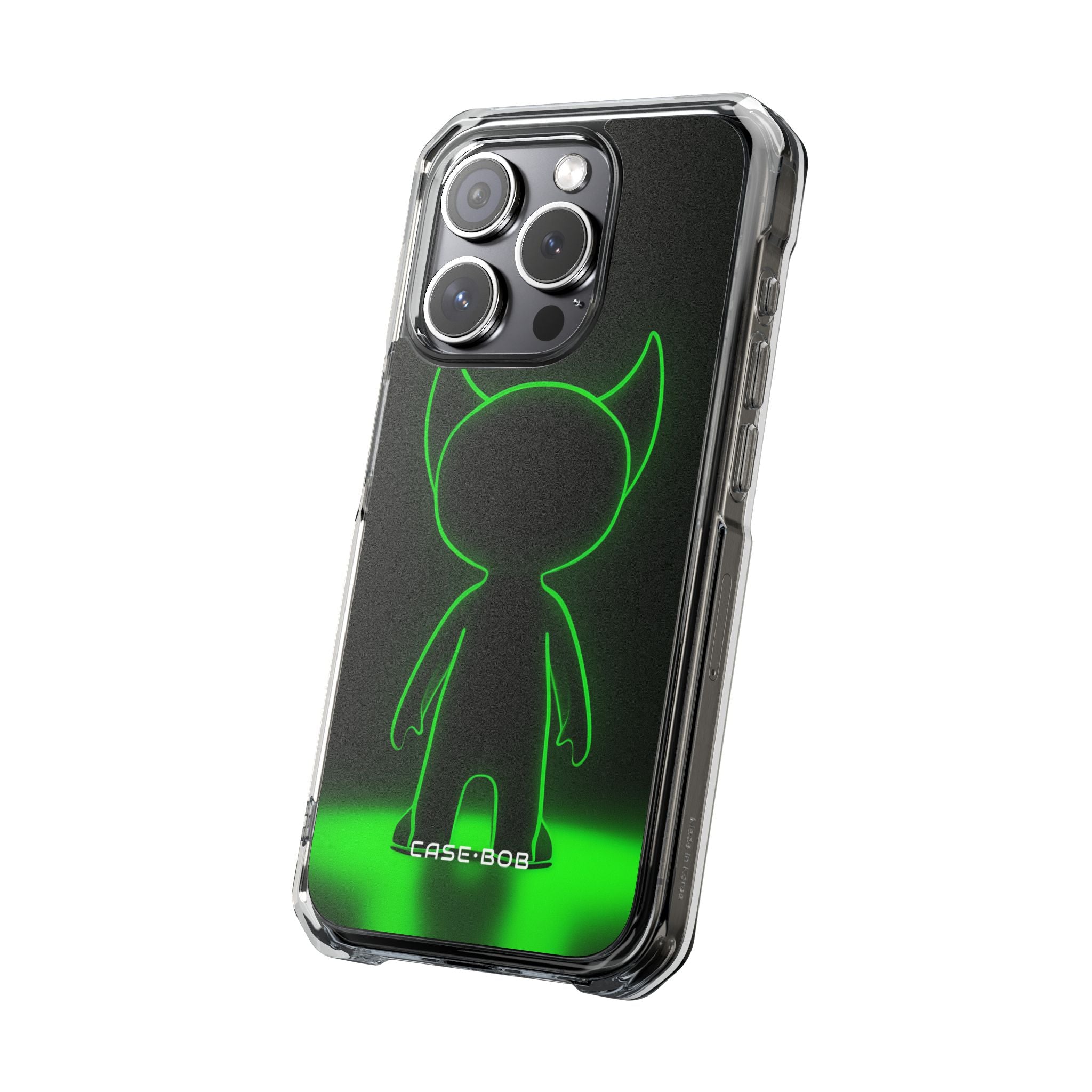 Neon Horned Glow iPhone 15 Pro Case - Impact