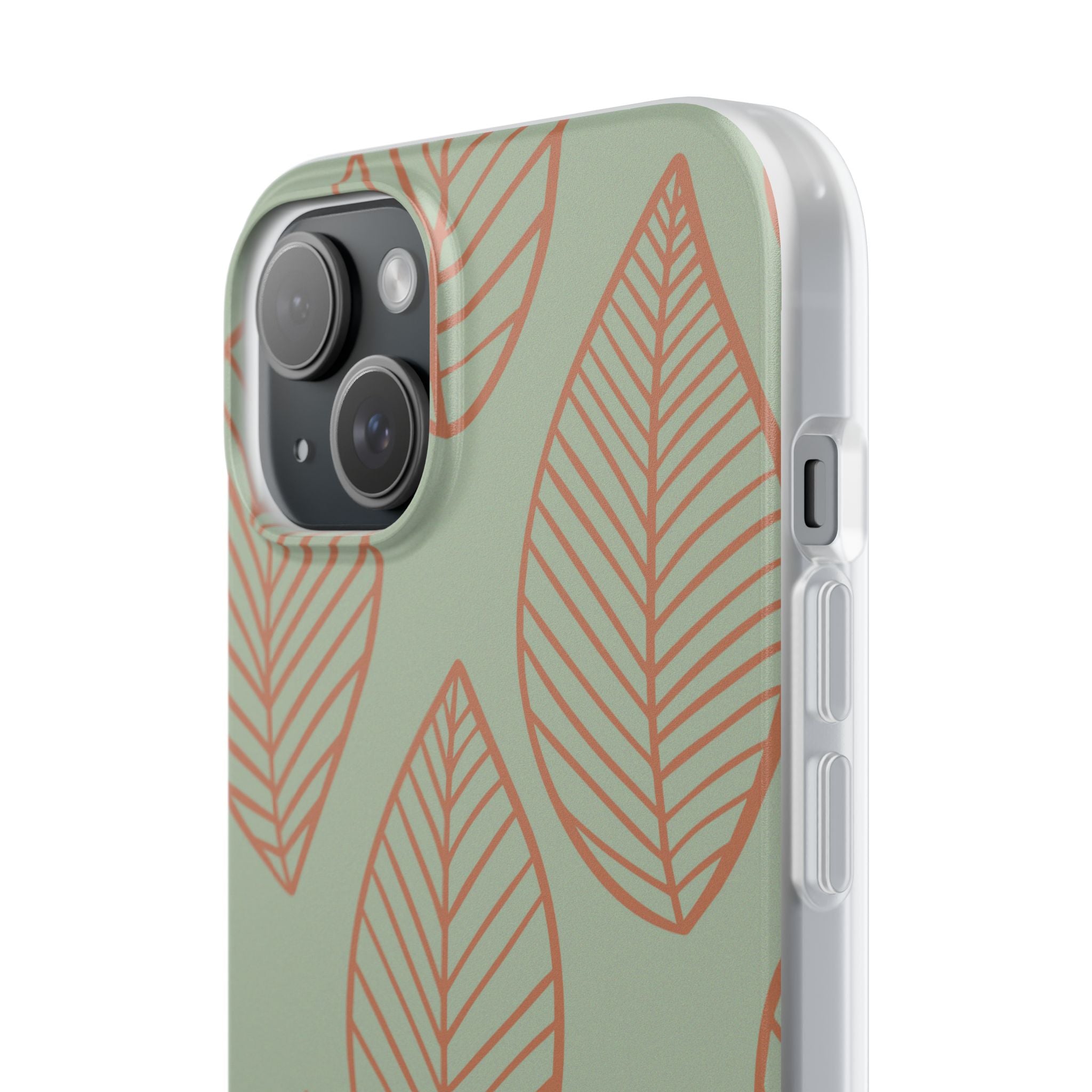 Sage Earth Leaves · Soft Phone Case for iPhone