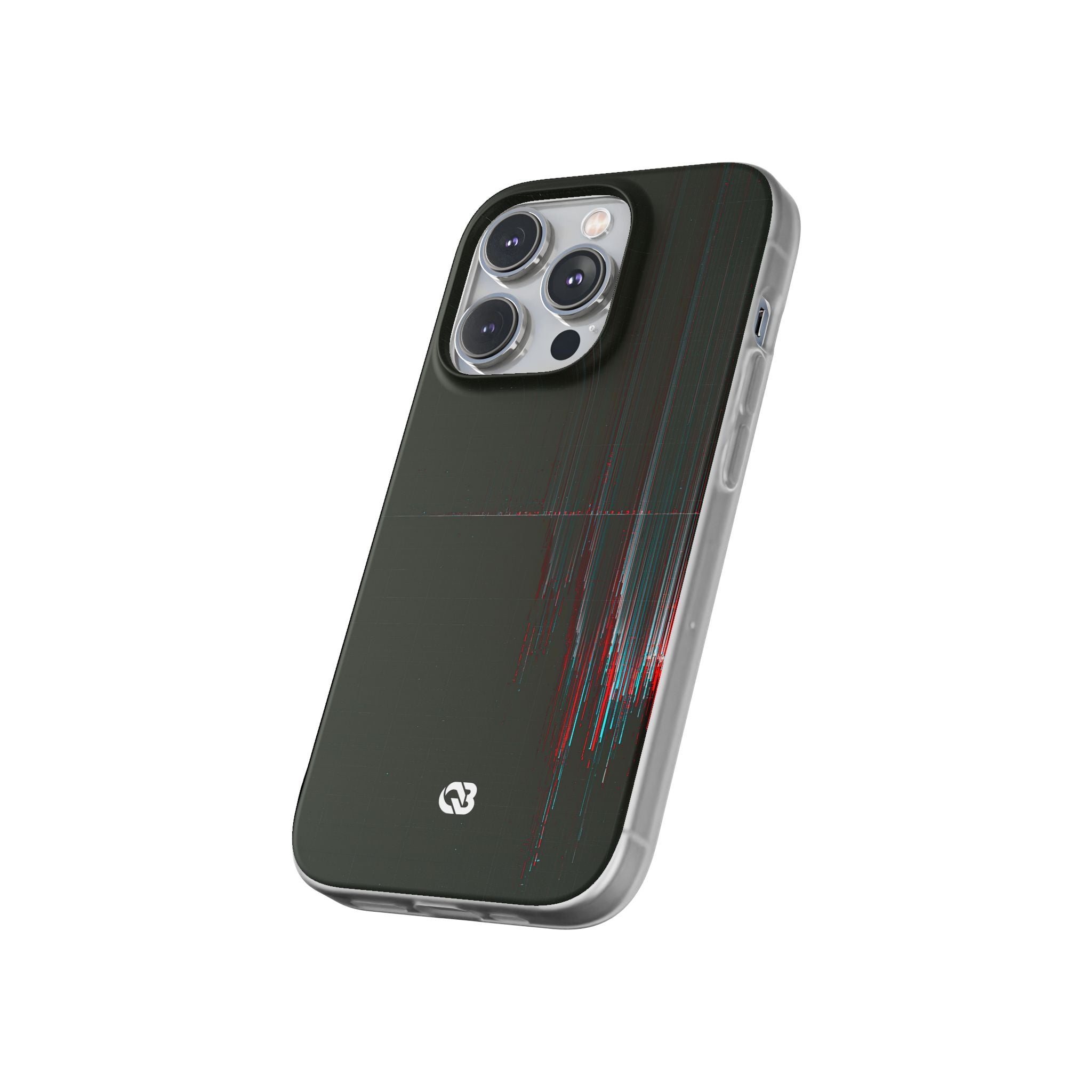 Black Lite Phone Case for iPhone - Corrupted Data Stream