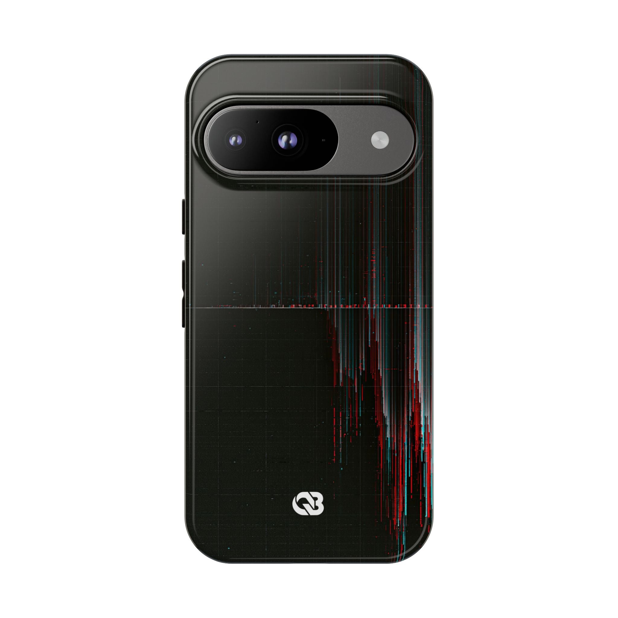 Black Tough Phone Case for Google Pixel - Corrupted Data Stream