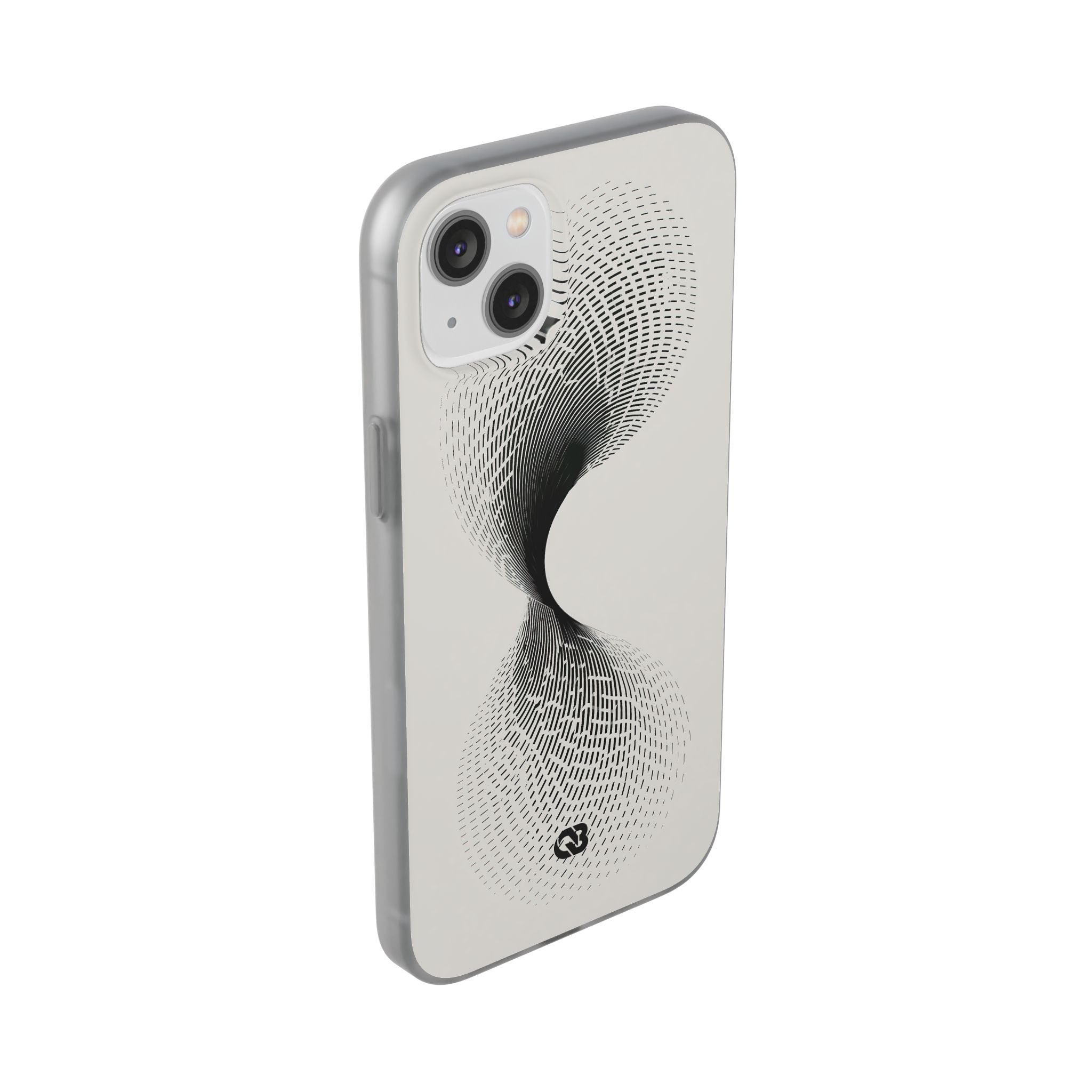 White Lite Phone Case for iPhone - Linear Torsion Grid