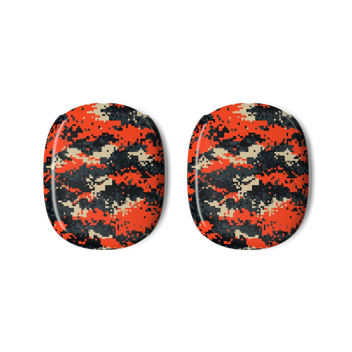 Signal Pixel Camo · Hard Case for AirPods Max · Orange