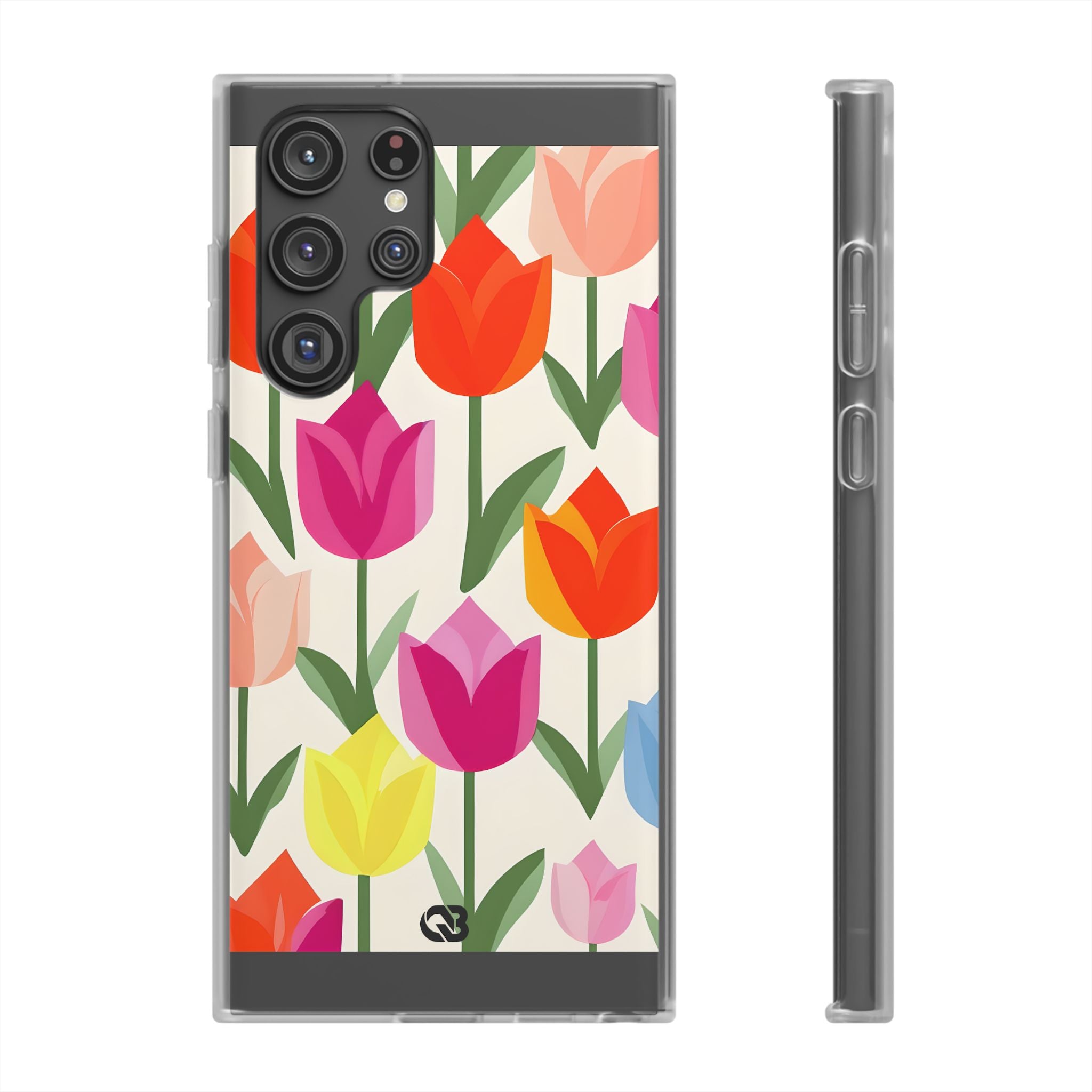 Vibrant Petal Grid · Soft Handyhülle für Samsung