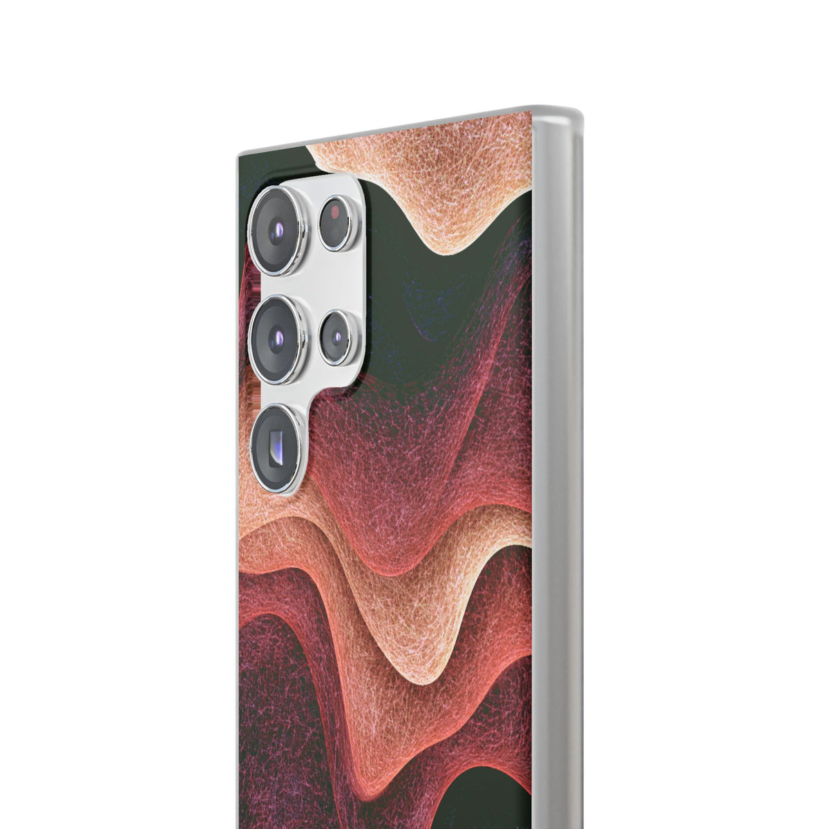 Rose Contour Waves · Lite Phone Case for Samsung · Pink