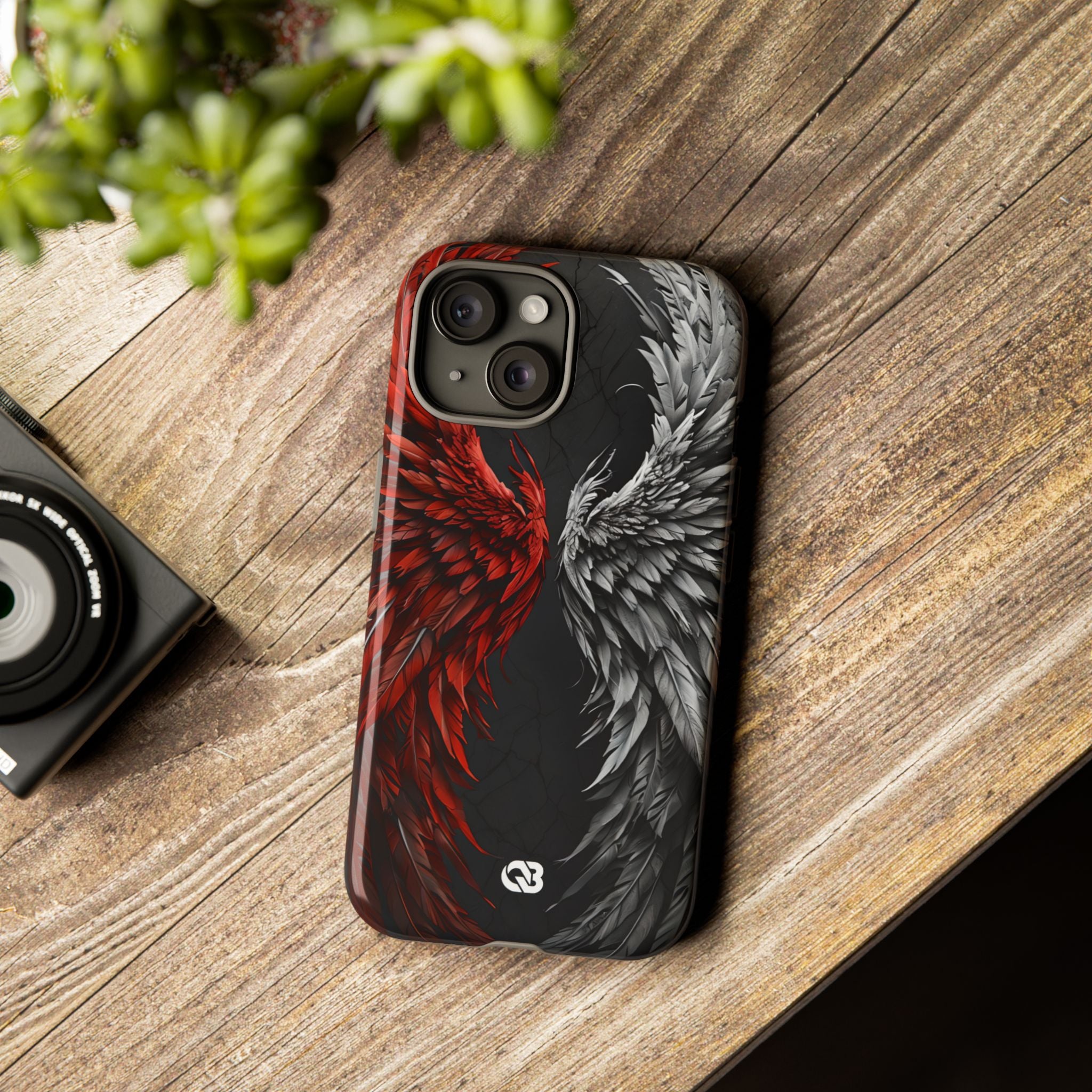 Split Crimson Wing · Tough Phone Case for iPhone