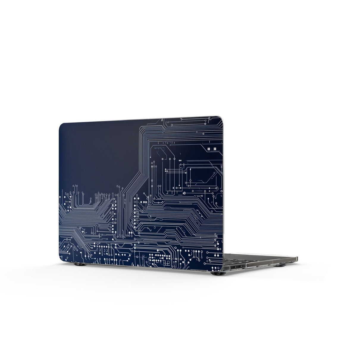 Circuit Board Clear MacBook Case — Tech Pattern Laptop Cover