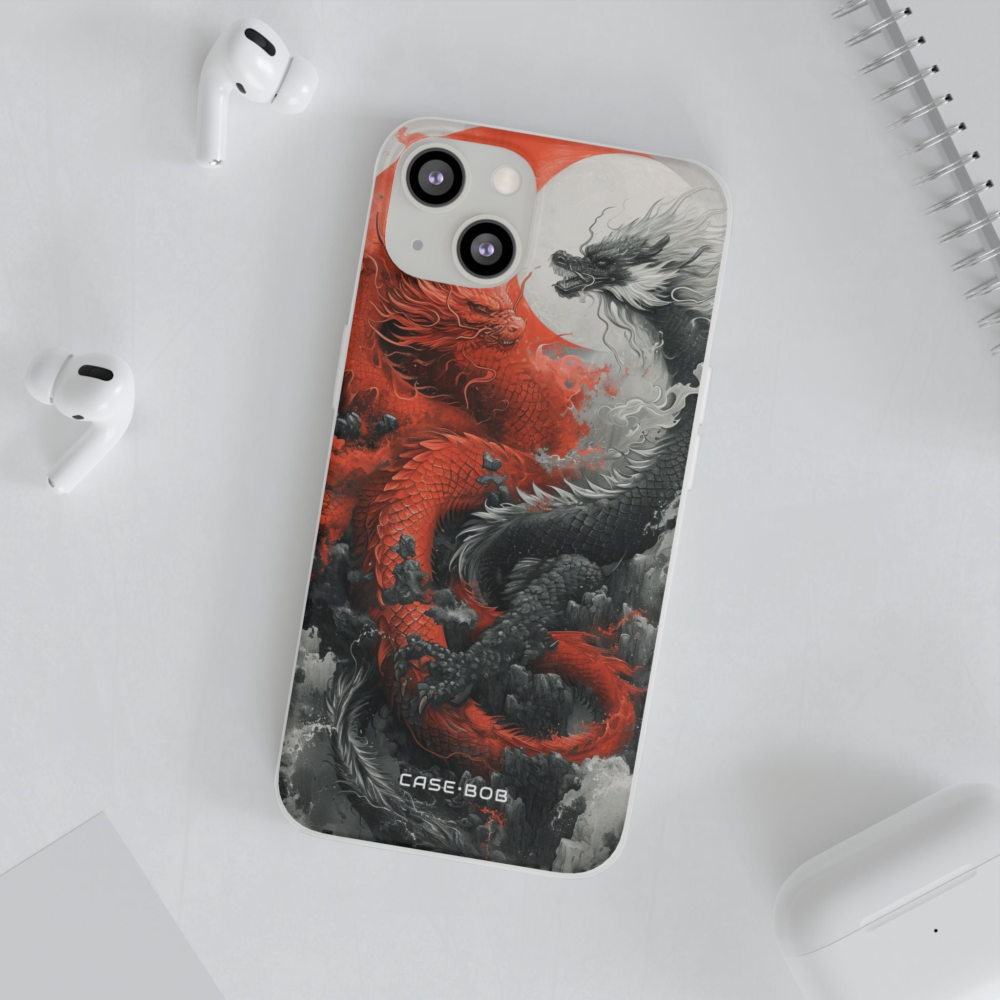 Twin Dragons Crimson iPhone 13 - Soft