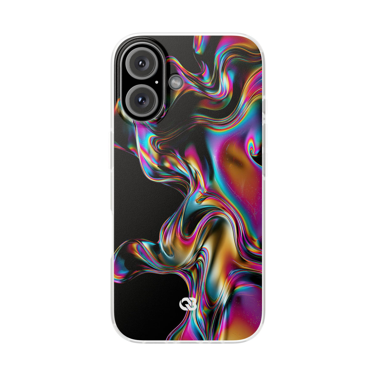 Purple Lite Phone Case for iPhone - Liquid Neon Chrome