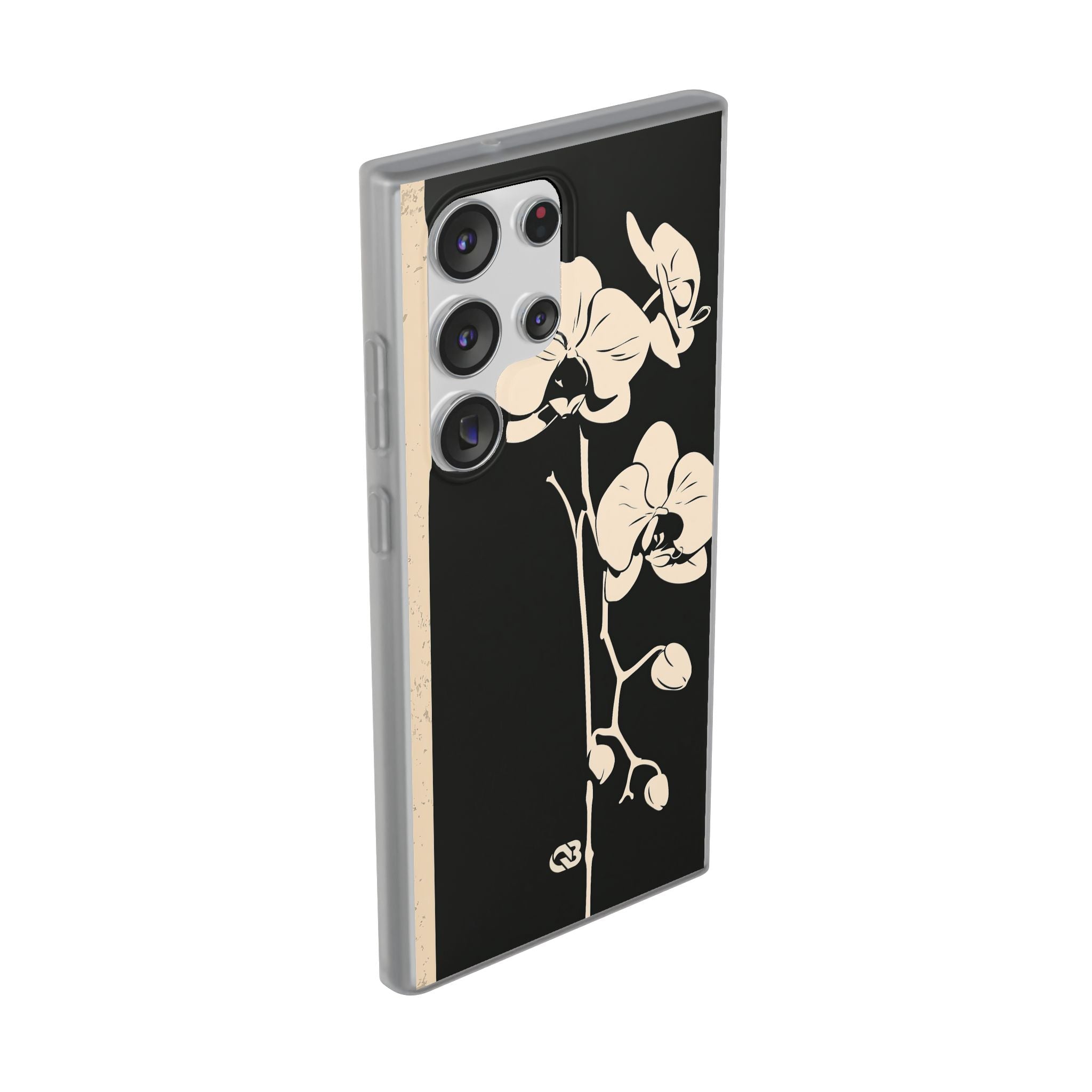 Black Lite Phone Case for Samsung - Obsidian Bone Orchid