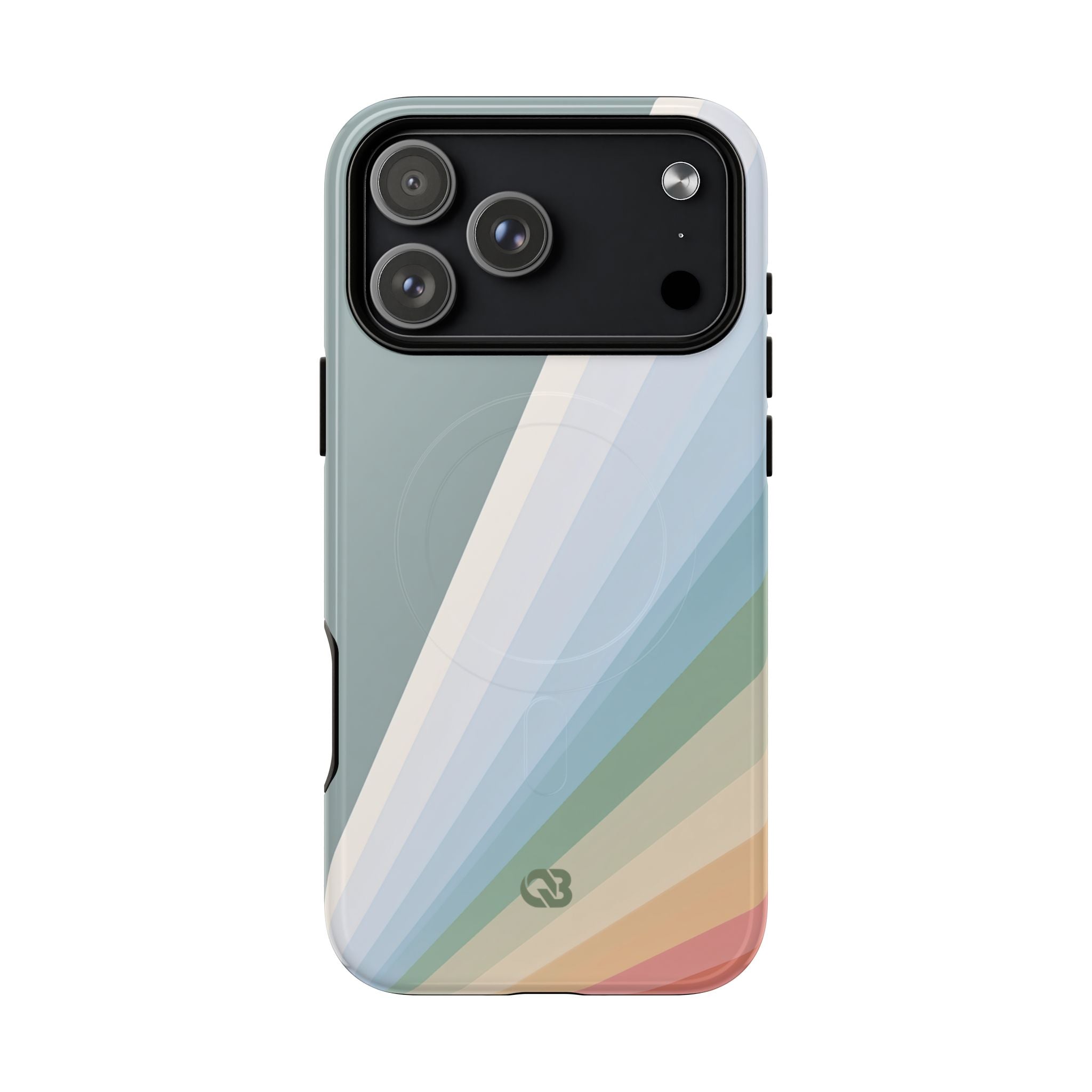 Green Tough 2.0 Magsafe Phone Case for iPhone - Sage Prism Beam