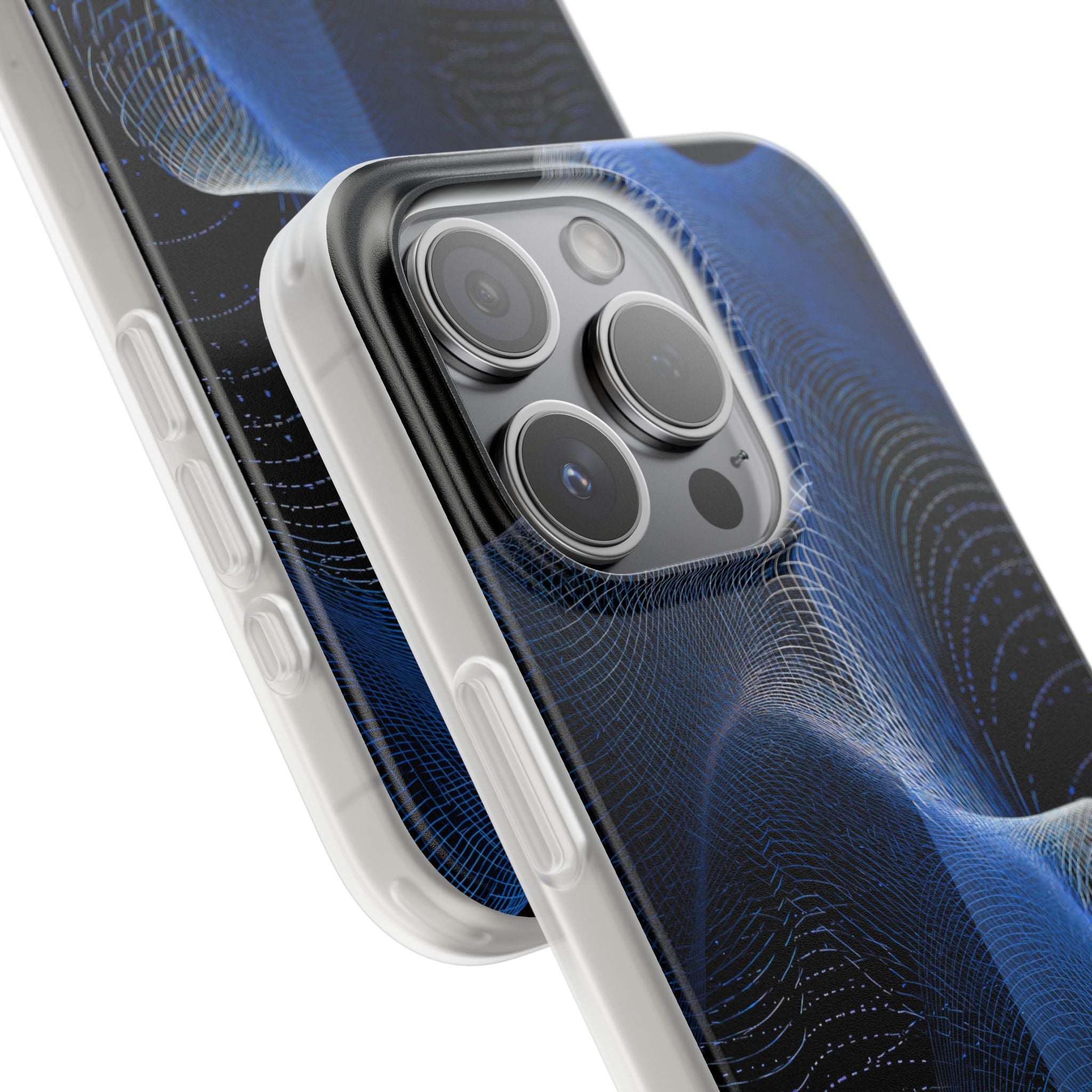 Blue Lite Phone Case for iPhone - Electric Blue Flux