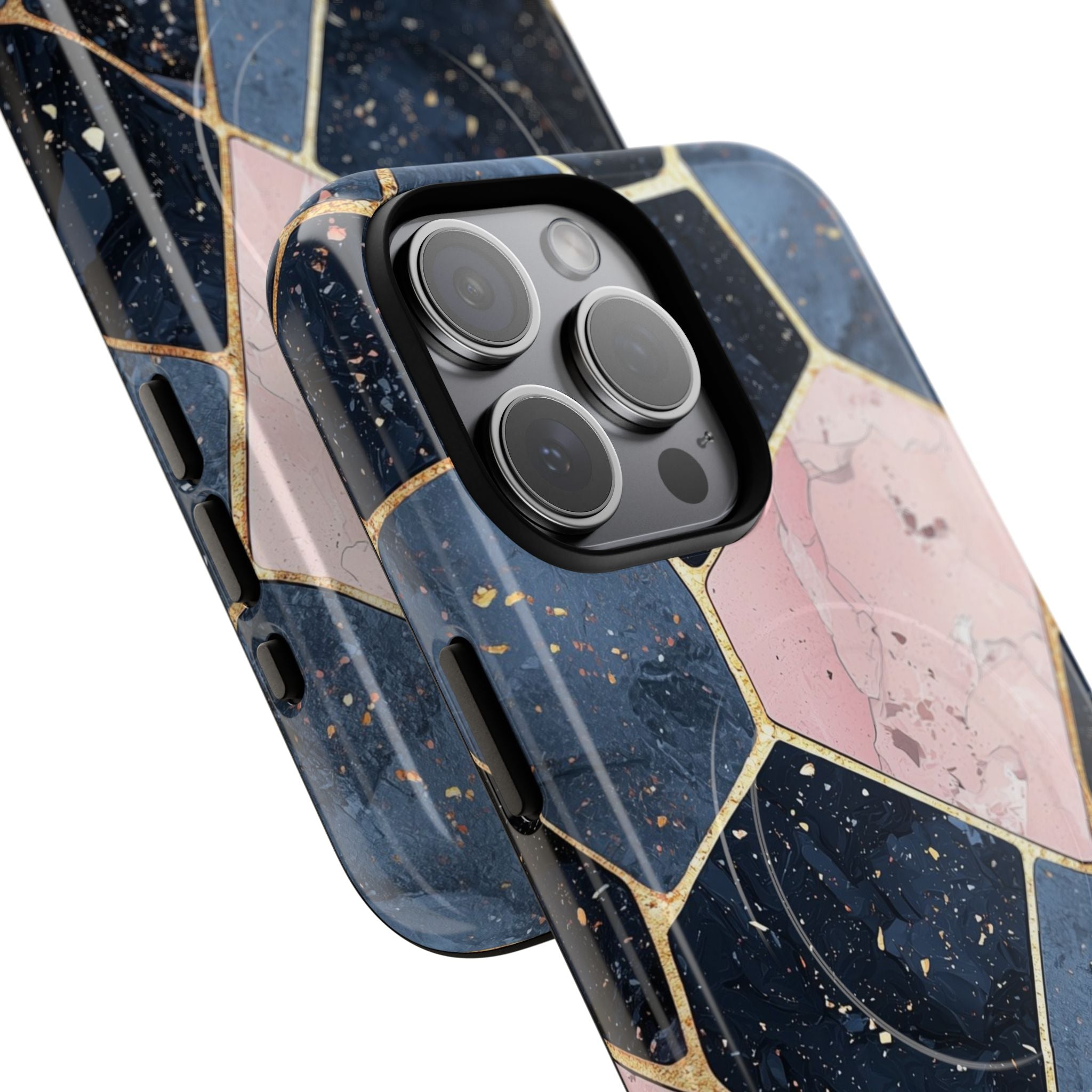 Golden Mosaic iPhone 15 Pro Max Case - Tough+