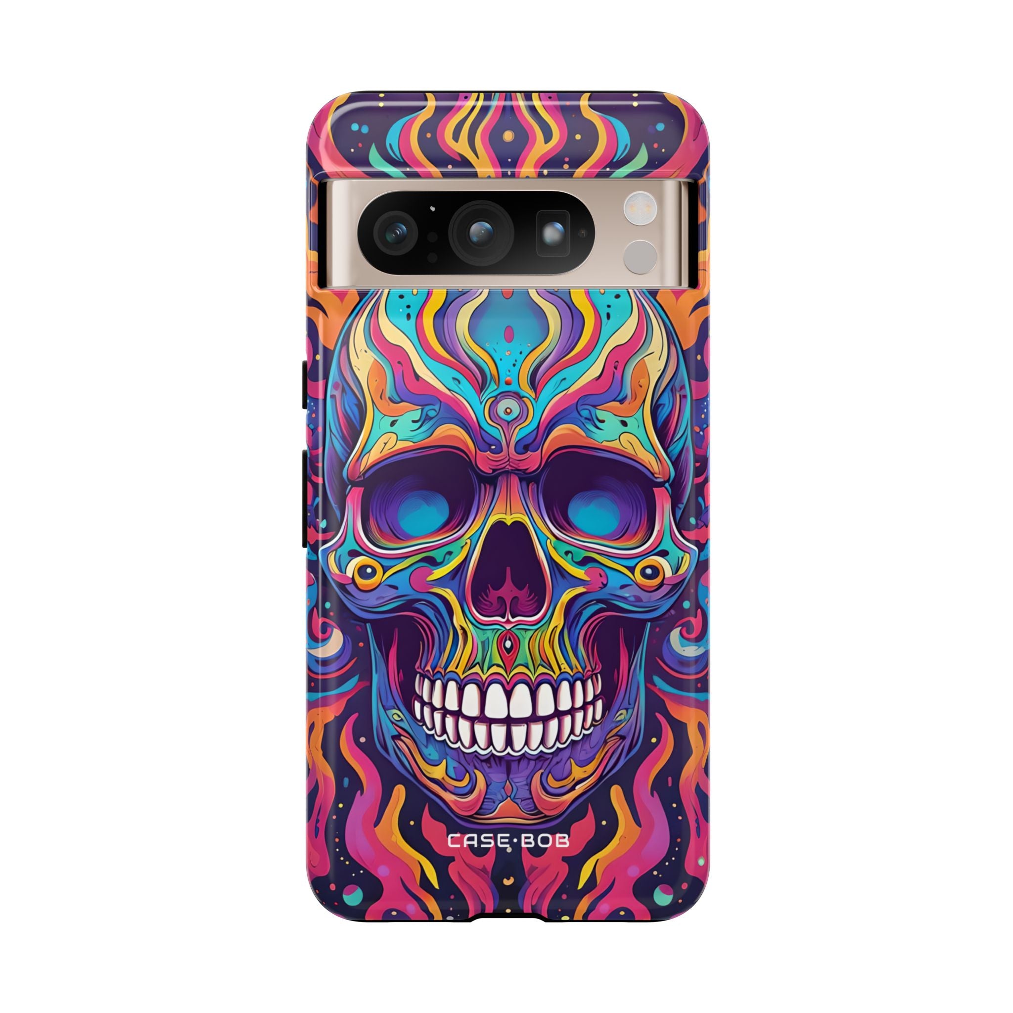 Flaming Skull Google Pixel 8 Pro Case - Tough