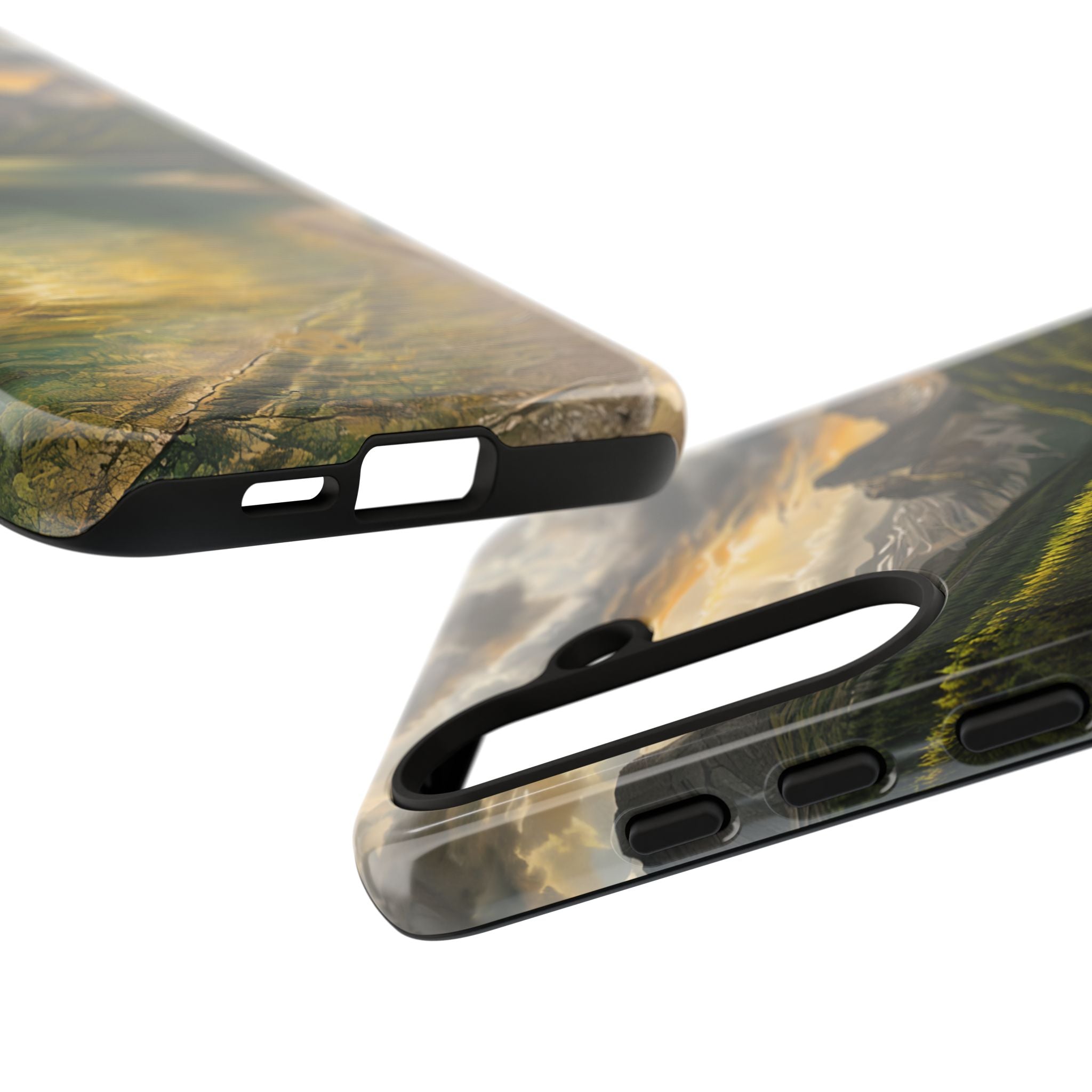 Gilded Mountain Lake · Tough Phone Case for Samsung
