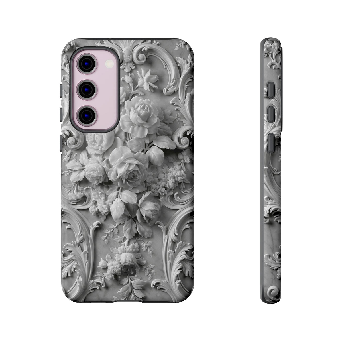 Rococo Marble Rose · Tough Phone Case for Samsung · White
