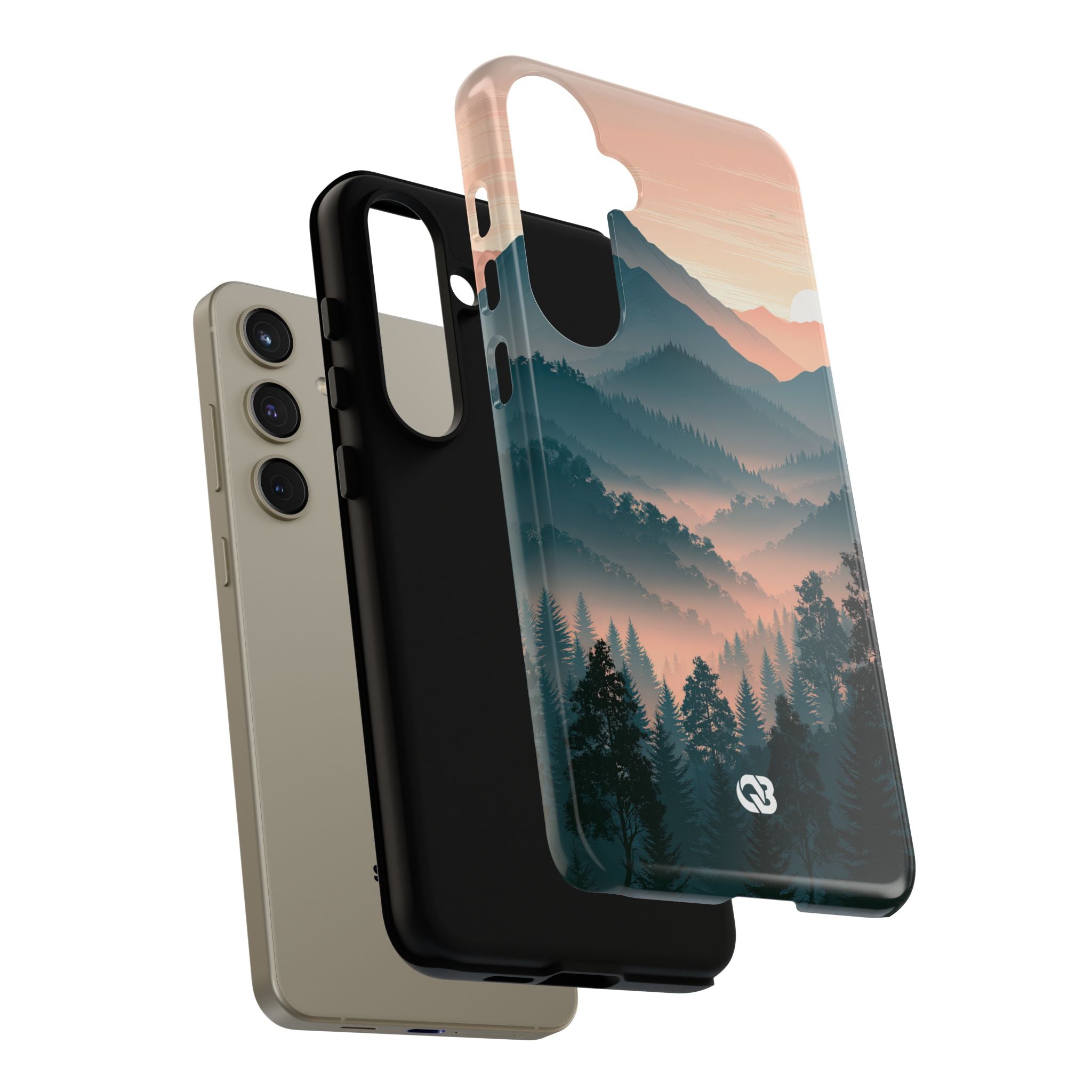 Teal Tough Phone Case for Samsung - Alpine Teal Horizon