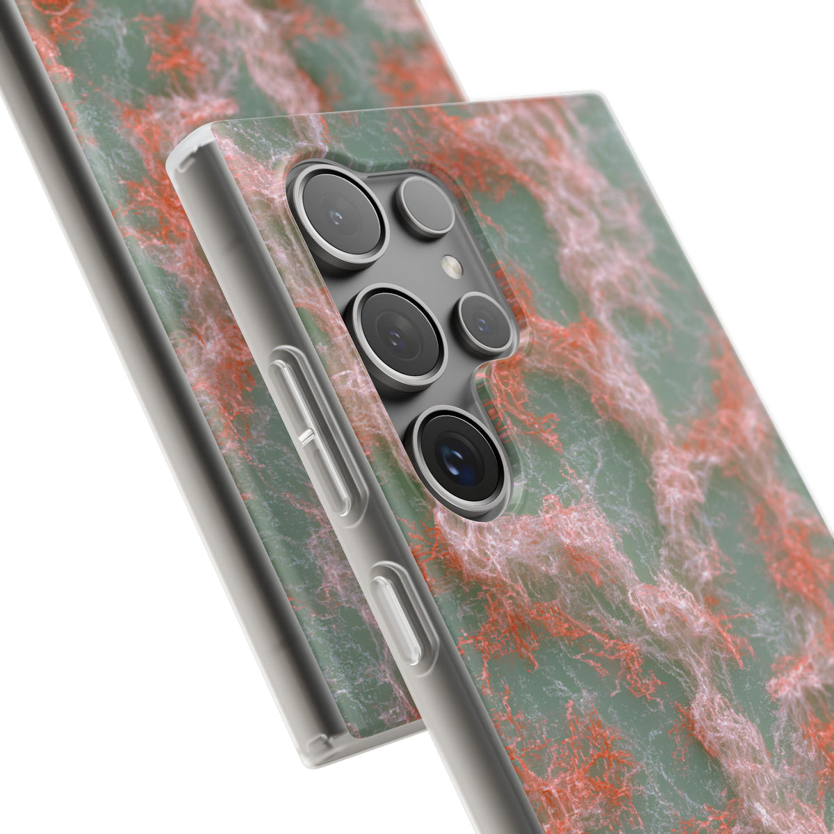 Coral Pixel Matrix · Lite Phone Case for Samsung · Green
