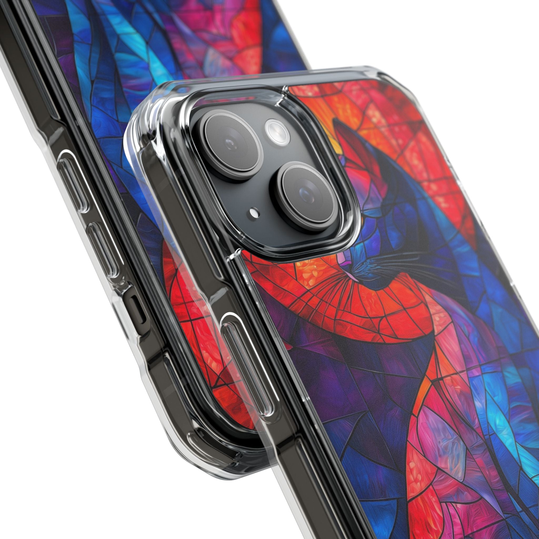 Stained-Glass Cat iPhone 15 Case - Impact