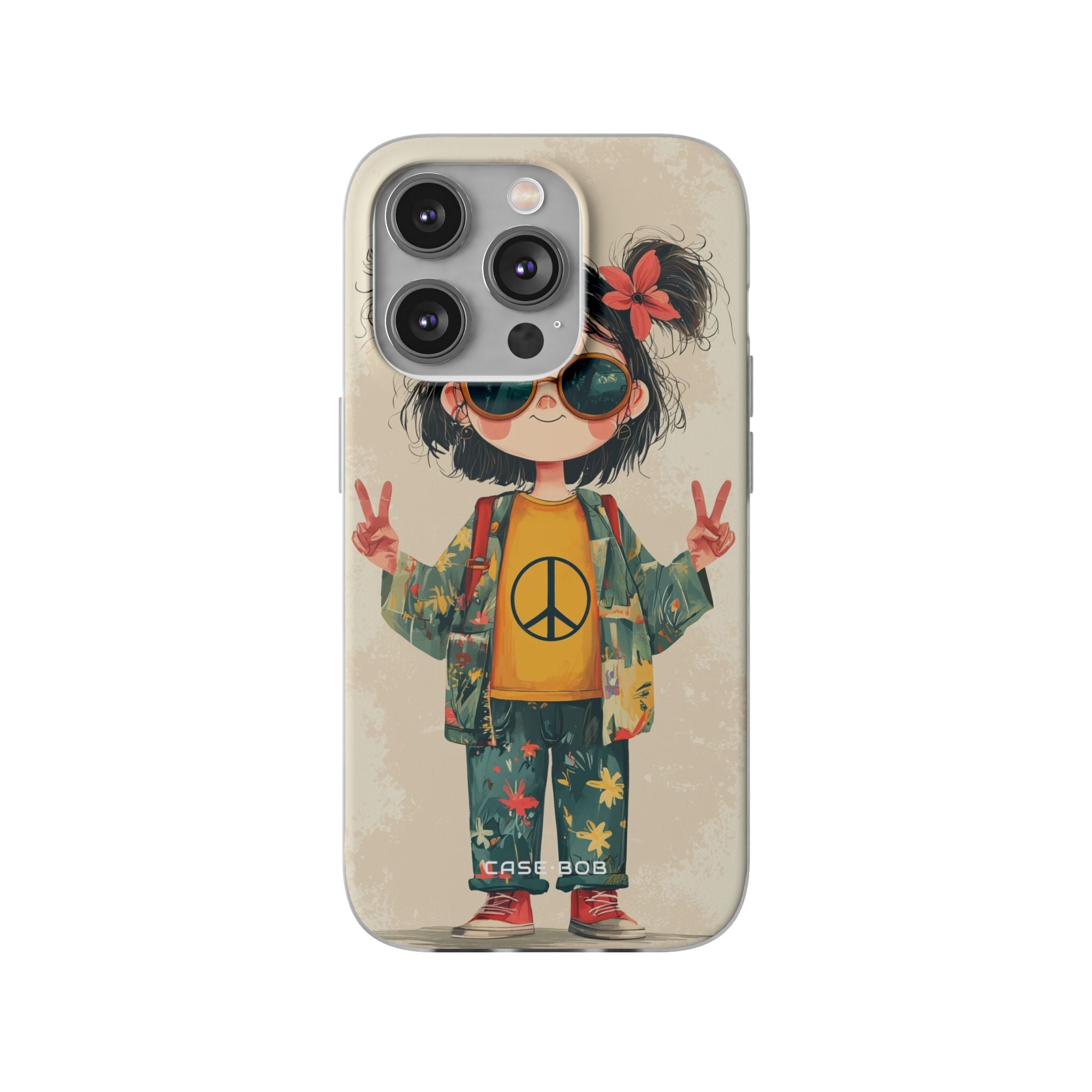 Peace Pigtails iPhone 14 Pro Case - Soft