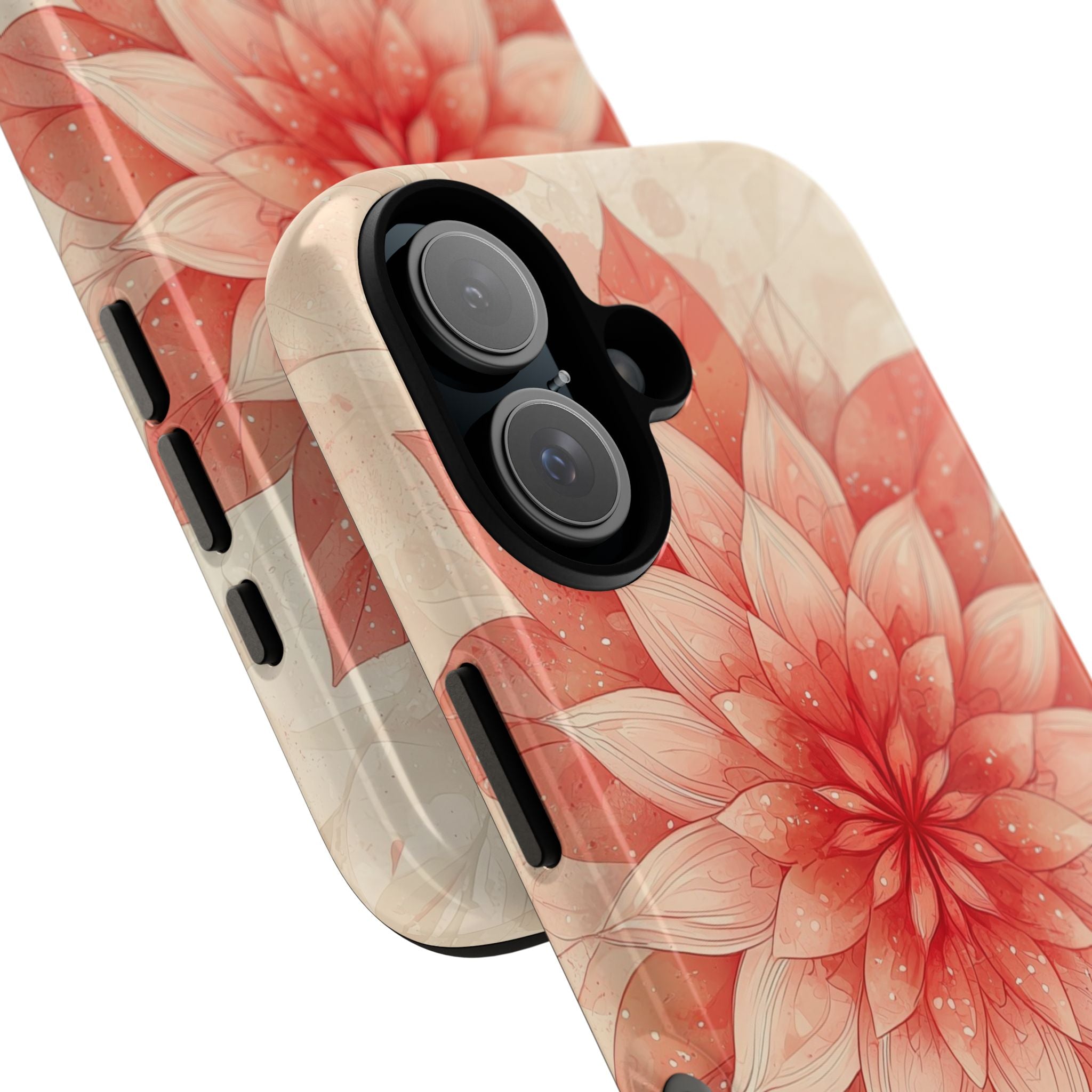 Coral Layered Bloom · Tough Handyhülle für iPhone