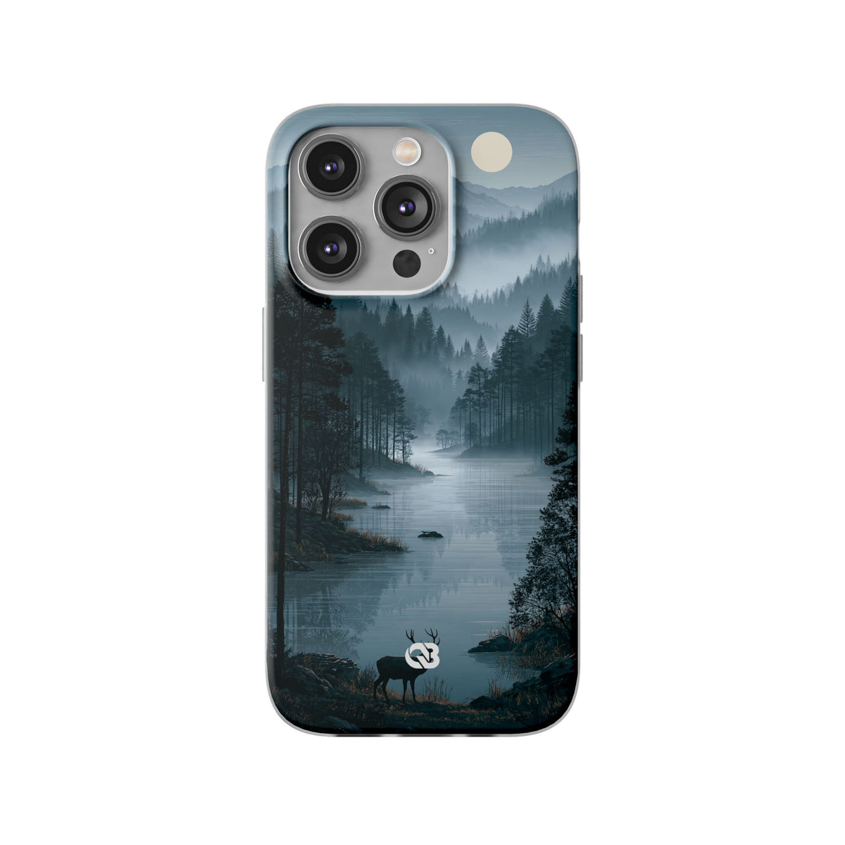 Silent Nordic Fjord · Lite Phone Case for iPhone · Blue
