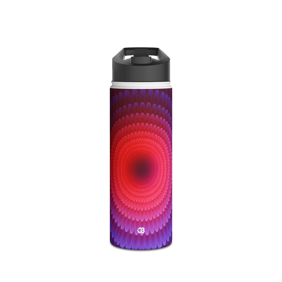 Radial Spectrum Bloom · Insulated Water Bottle · Blue