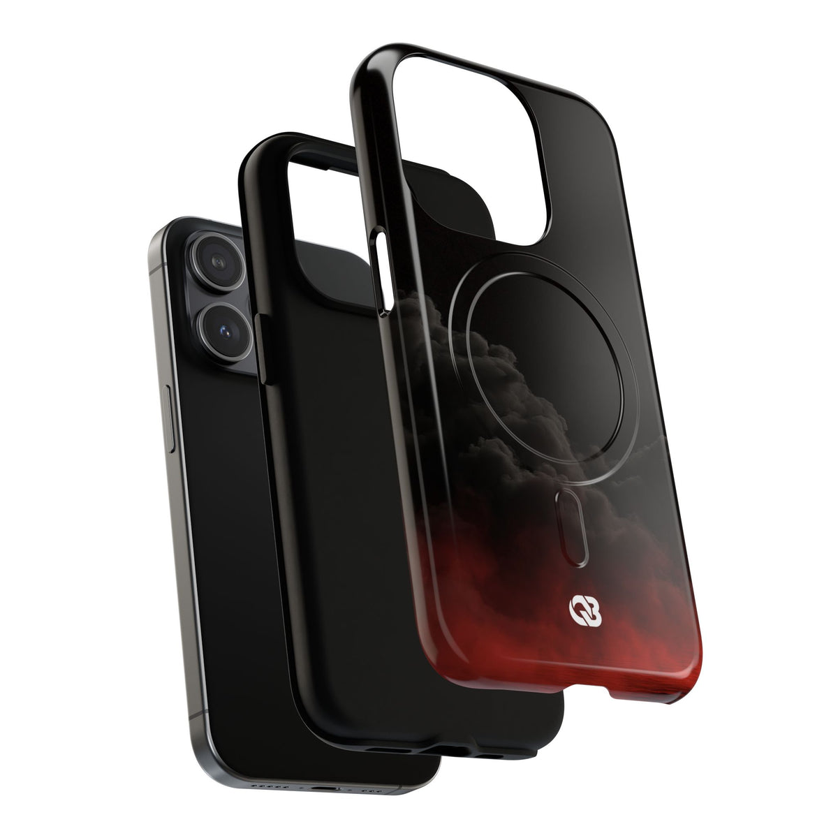 Crimson Fog Void · Tough 2.0 Magnetic Phone Case for iPhone · Black