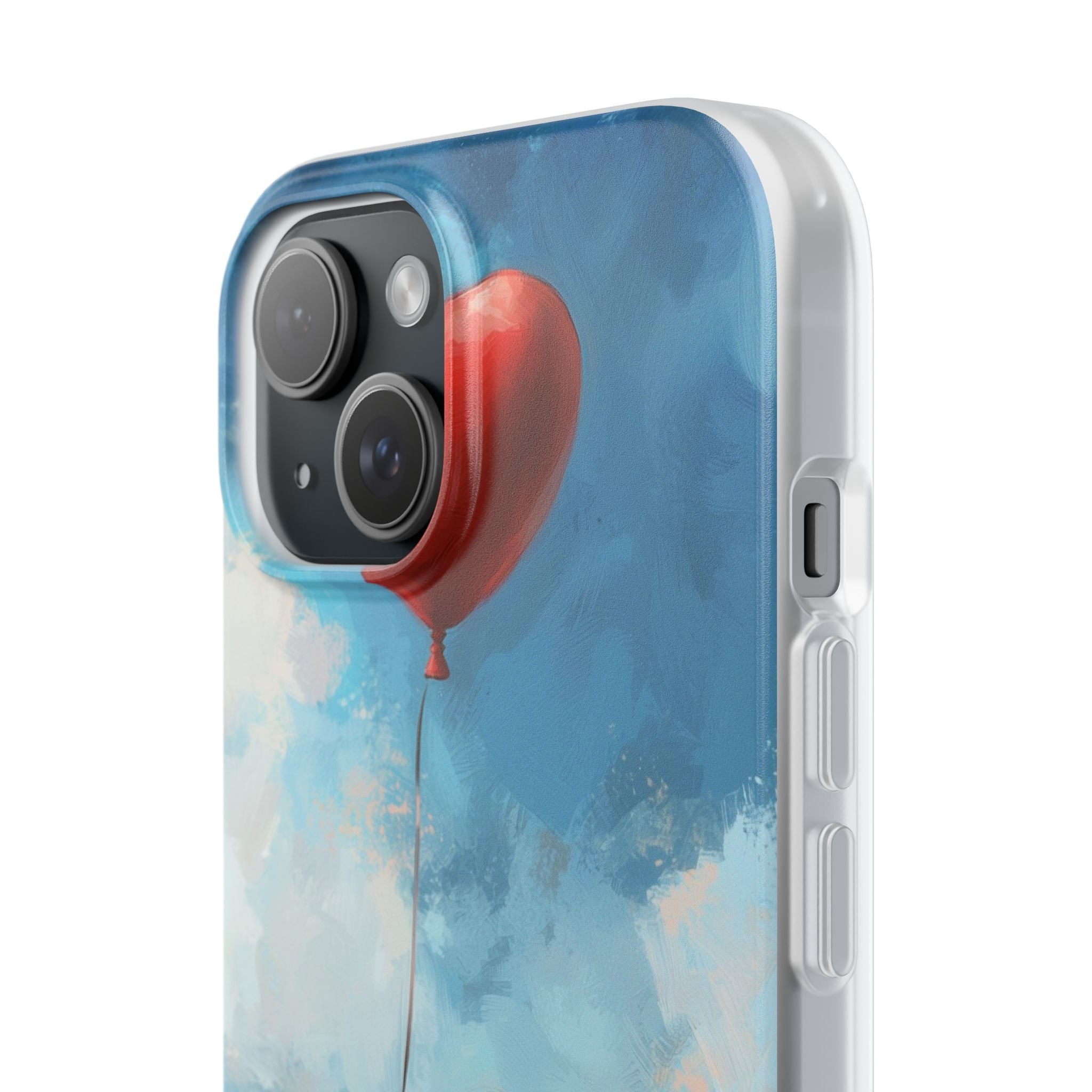 Crimson Heart Sky · Soft Coque de téléphone pour iPhone