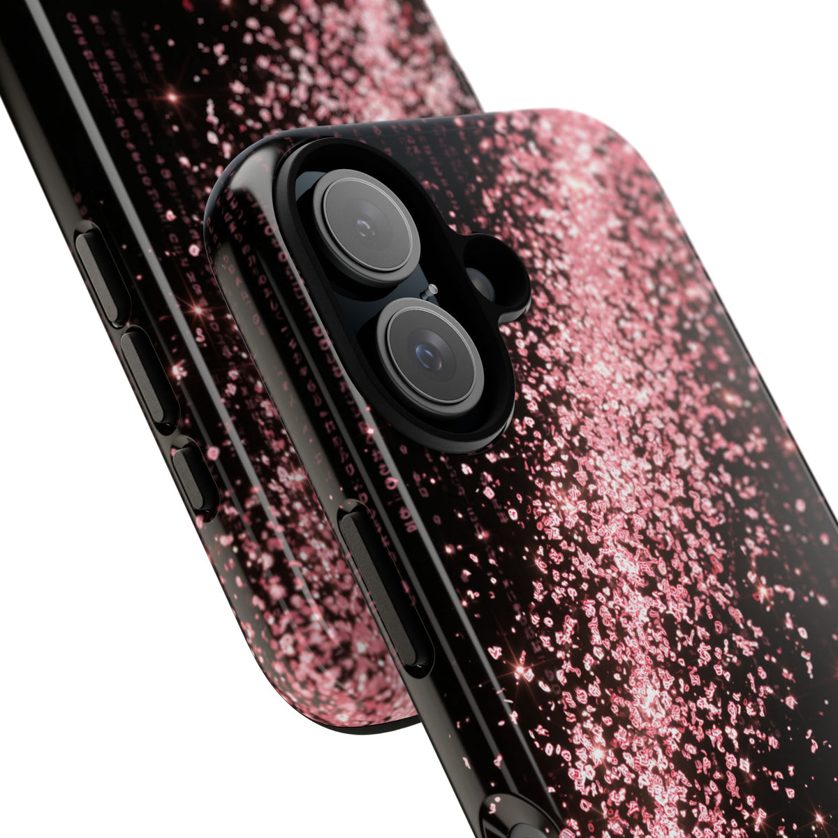 Rose Digital Cascade · Tough Phone Case for iPhone · Pink