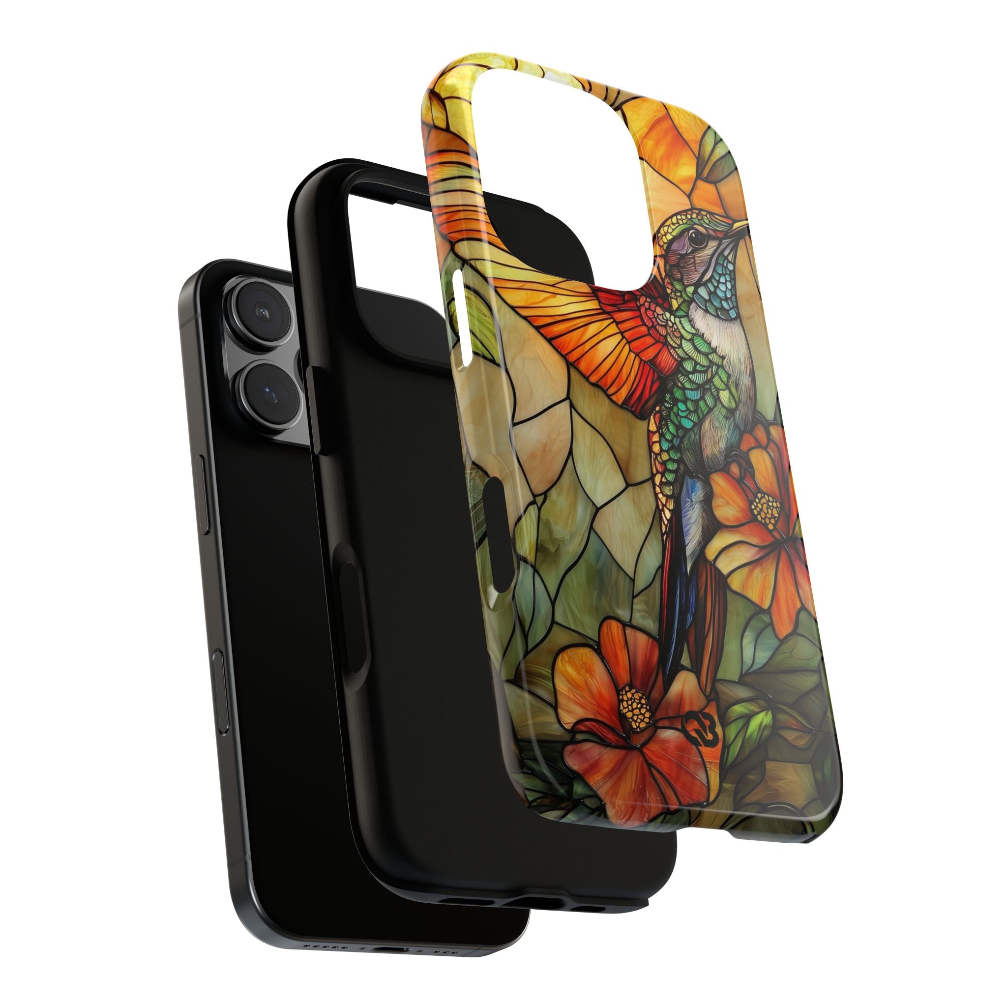 Amber Glass Hummingbird · Tough Phone Case for iPhone