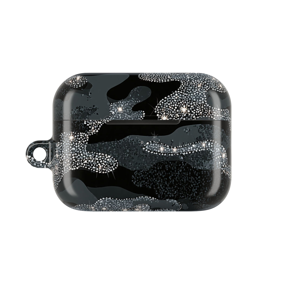 Glitter Shadow Camo · Hard Case for AirPods & AirPods Pro · Black