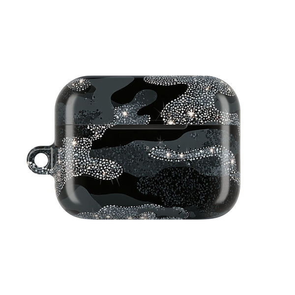 Glitter Shadow Camo · Hard Case for AirPods & AirPods Pro · Black