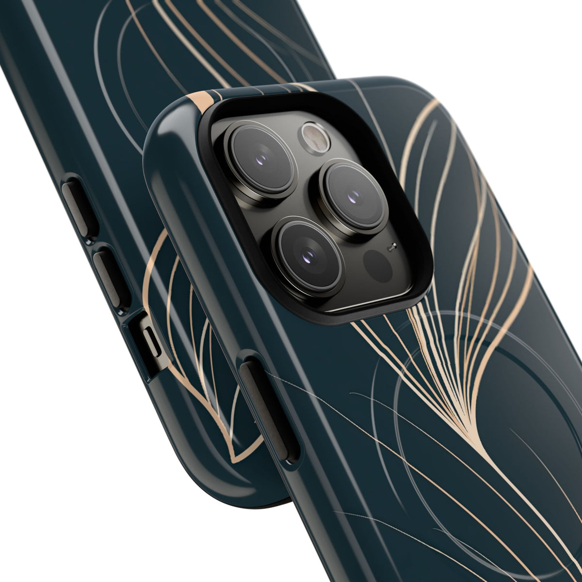 Botanical Contour · Tough 2.0 Magnetic Phone Case for iPhone · Teal