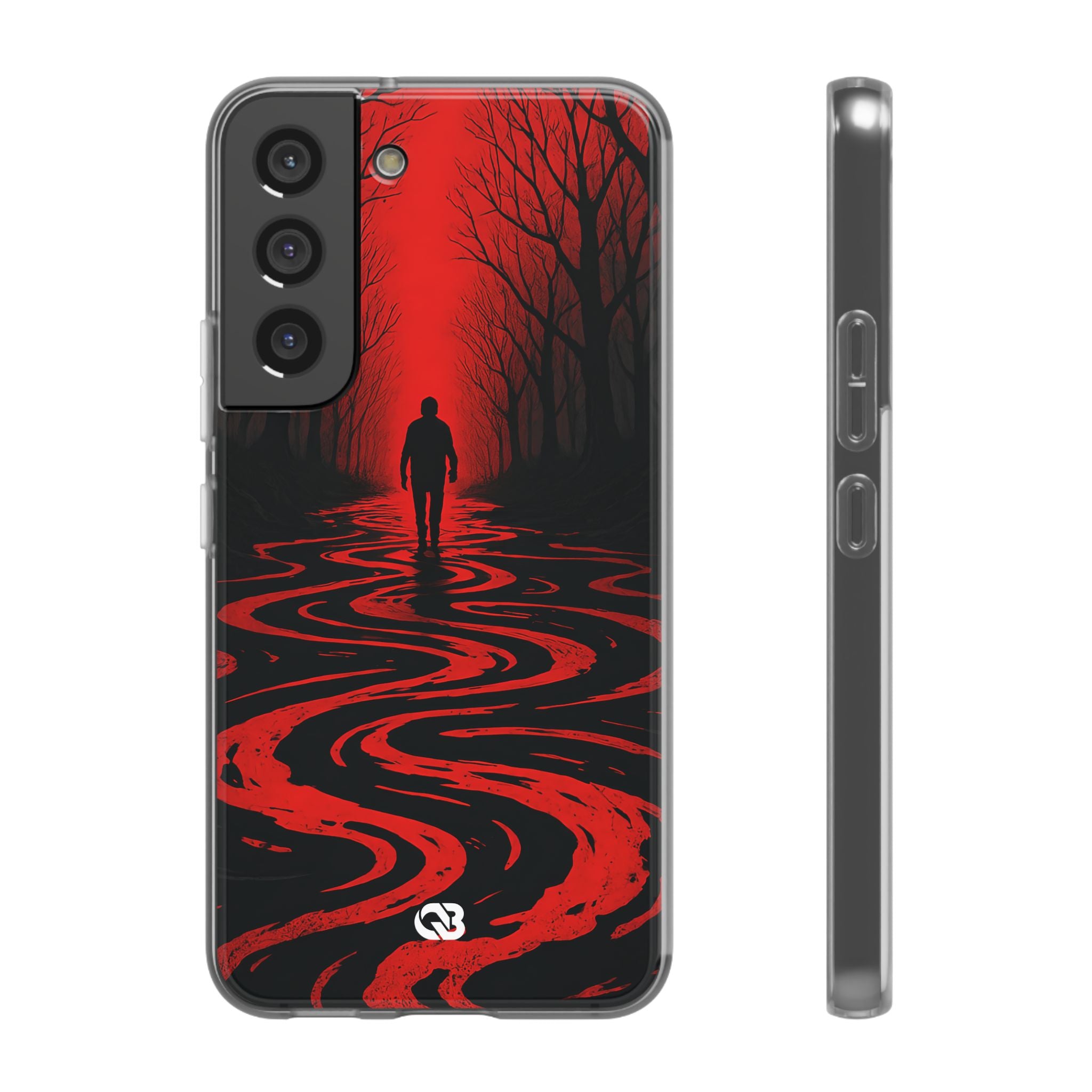 Crimson Shadow Path · Soft Phone Case for Samsung