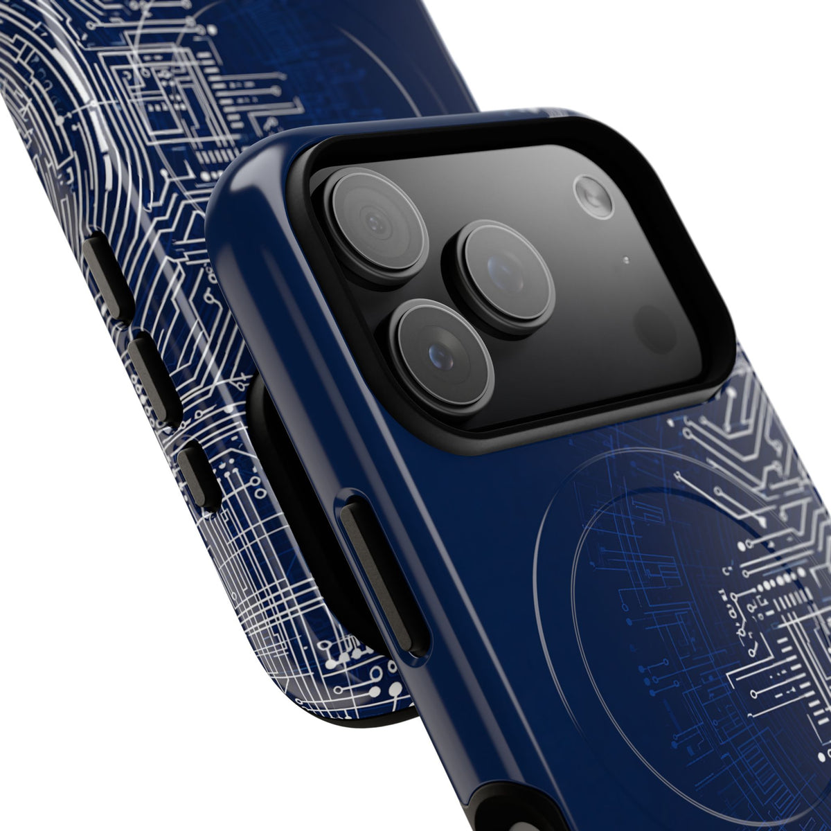 Blue Tough 2.0 Magsafe Phone Case for iPhone - Cobalt Circuit Logic