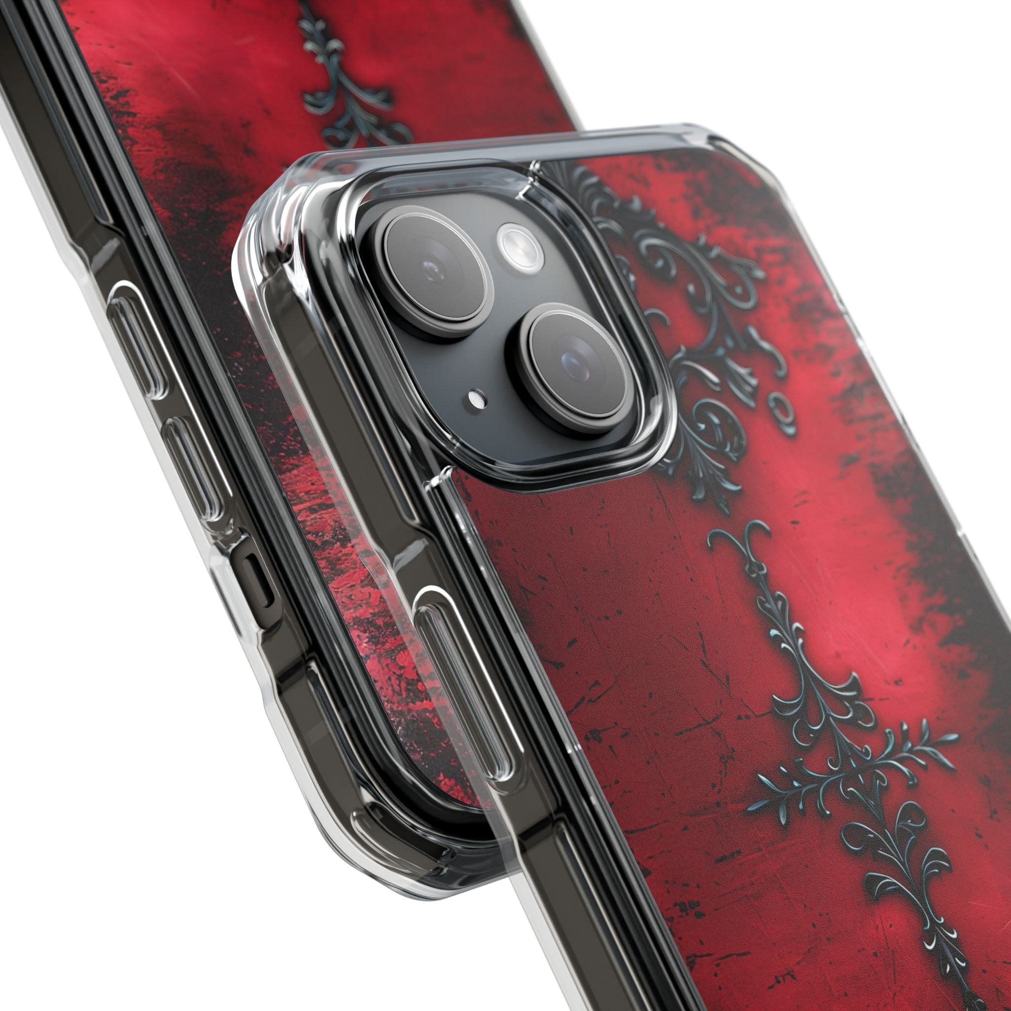 Crimson Gothic Filigree · Impact Phone Case for iPhone · Magsafe