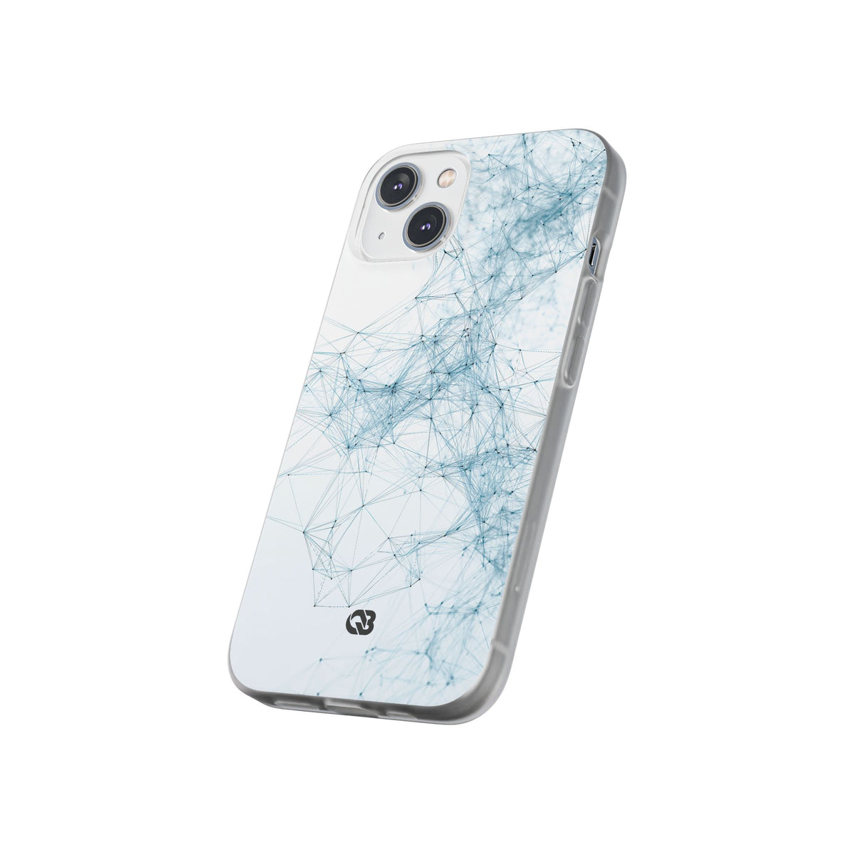 Blue Lite Phone Case for iPhone - Glacial Neural Web