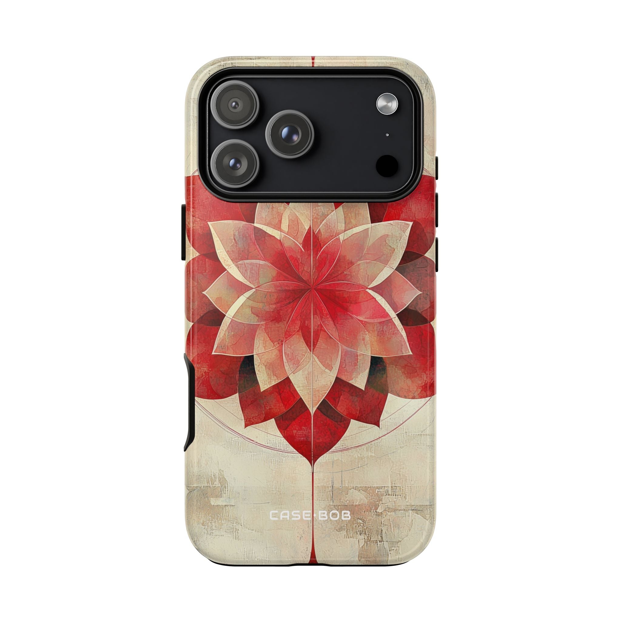 Crimson Bloom iPhone 17 Pro Max Case - Tough