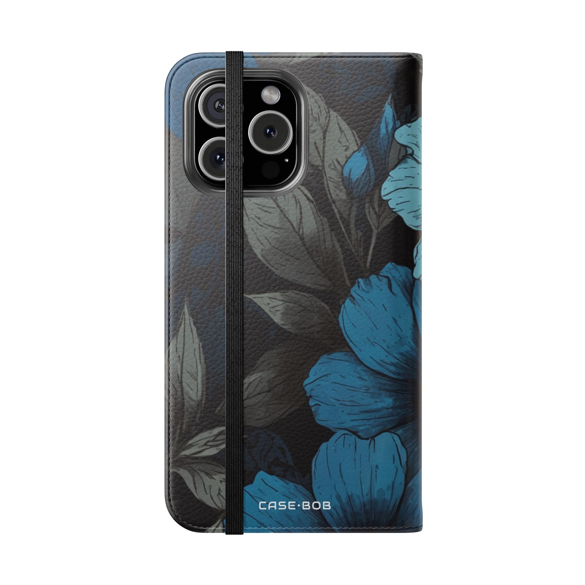 Blue Petal Bloom - iPhone 16 Max Case - Wallet