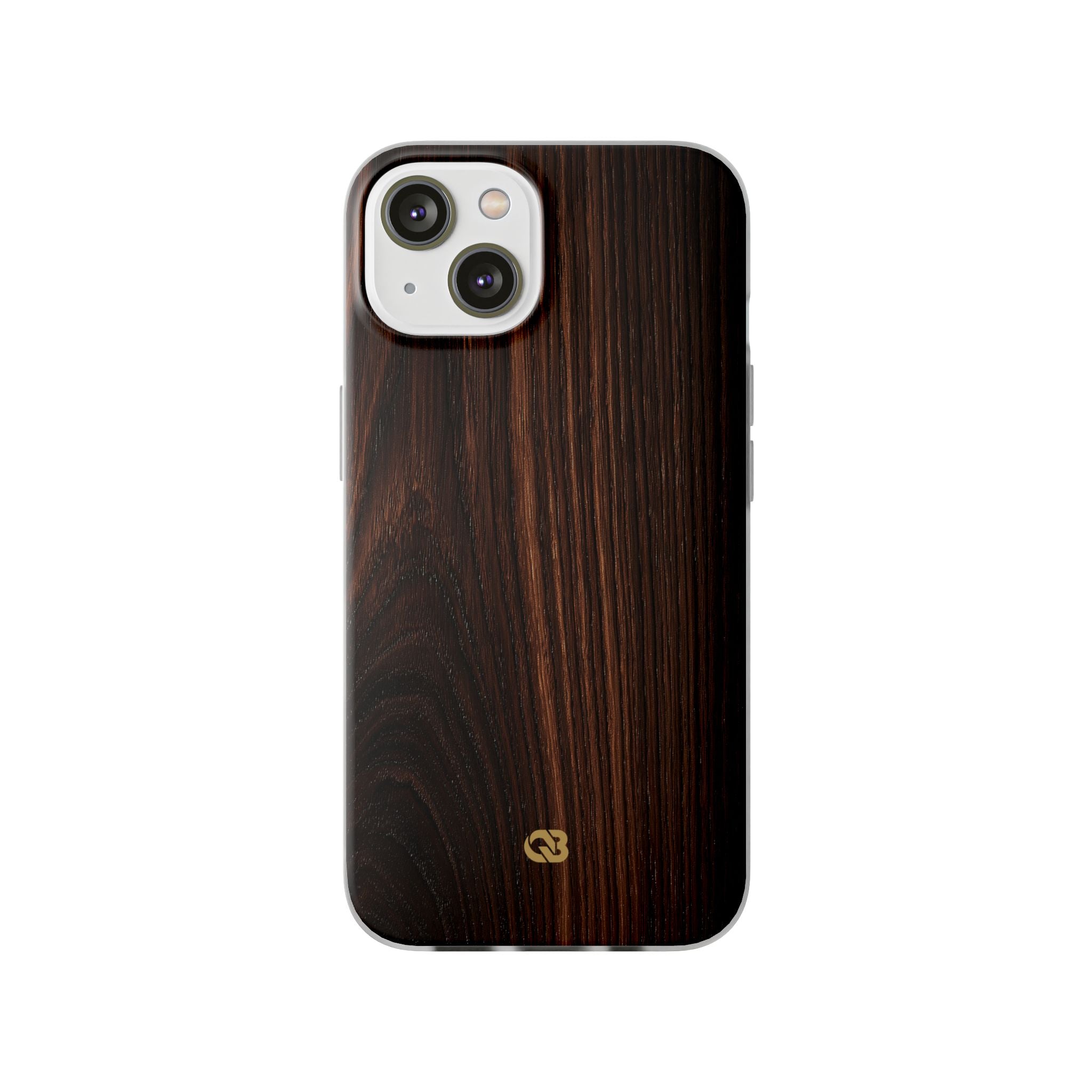 Brown Lite Phone Case for iPhone - Burnished Mahogany Grain