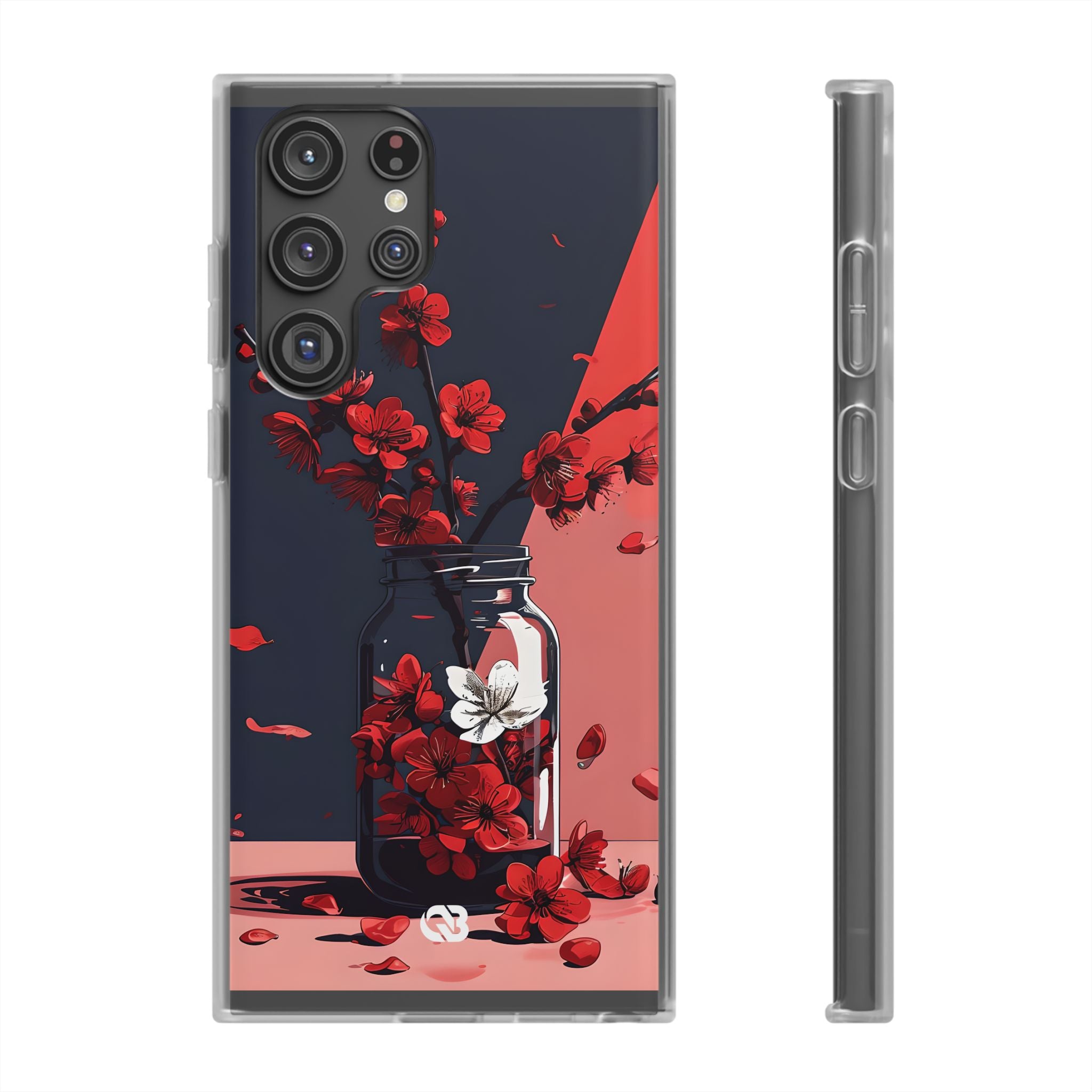 Crimson Blossom Jar · Custodia Soft per Samsung