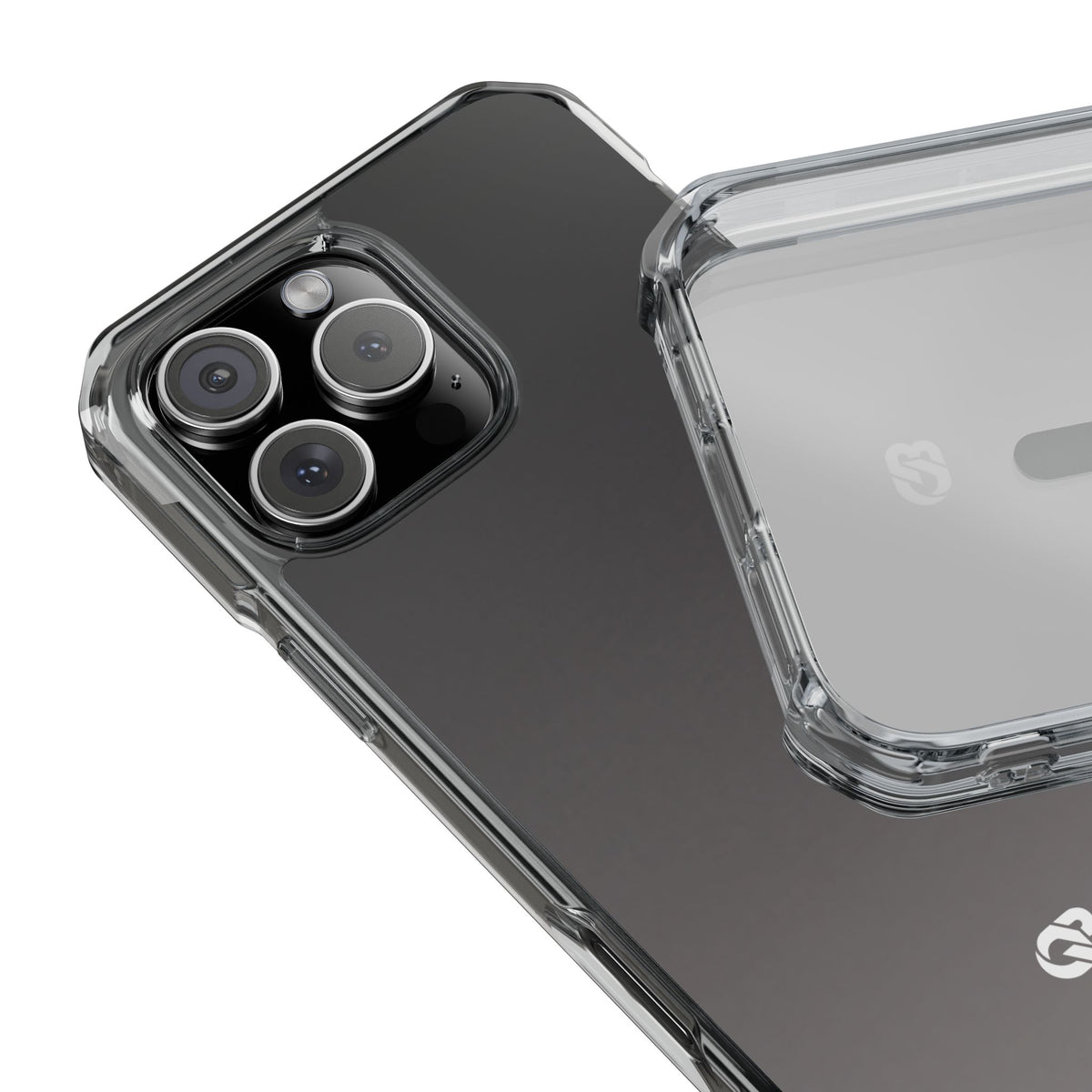 Obsidian Fade · Clear Impact Magnetic Phone Case for iPhone · Black