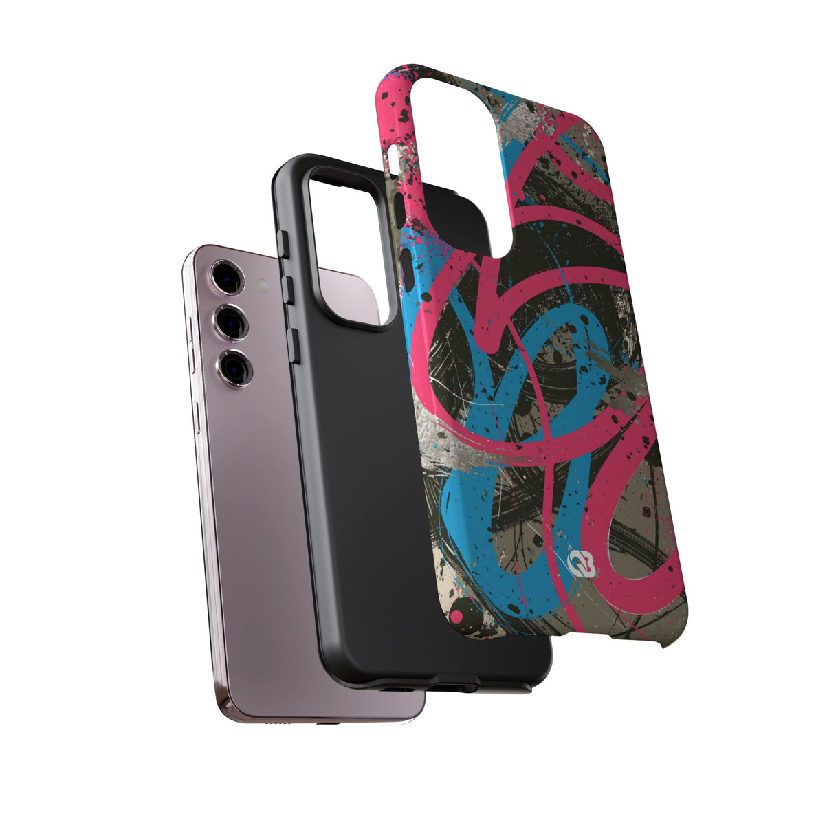 Cyber Splatter Flow · Tough Phone Case for Samsung · Pink