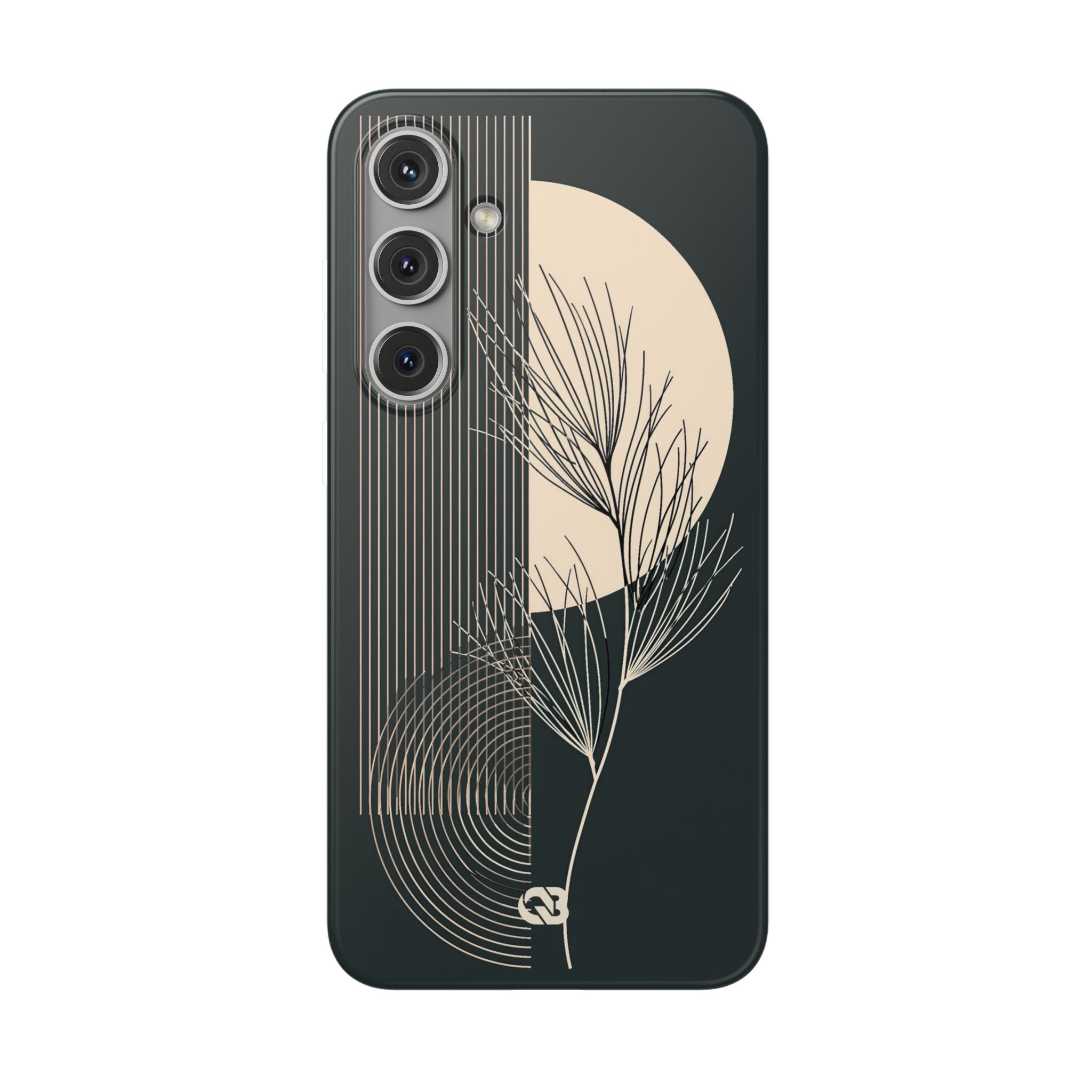 Black Lite Phone Case for Samsung - Obsidian Sand Willow