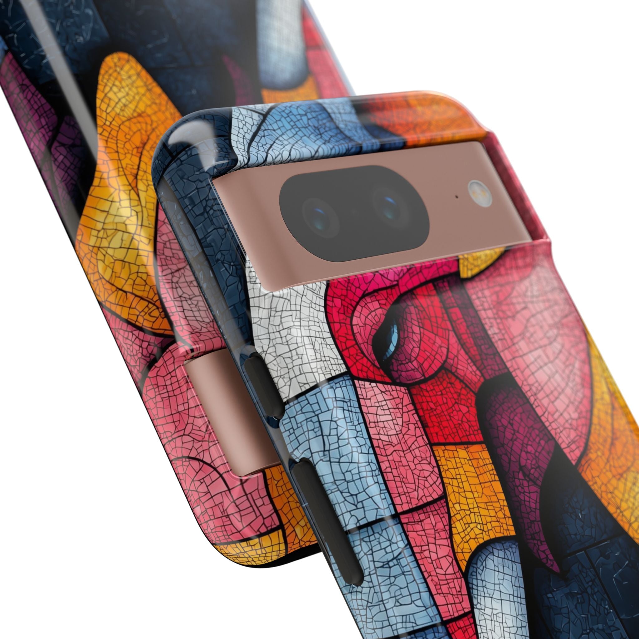 Elefanten-Mosaik Google Pixel 8 Case - Tough