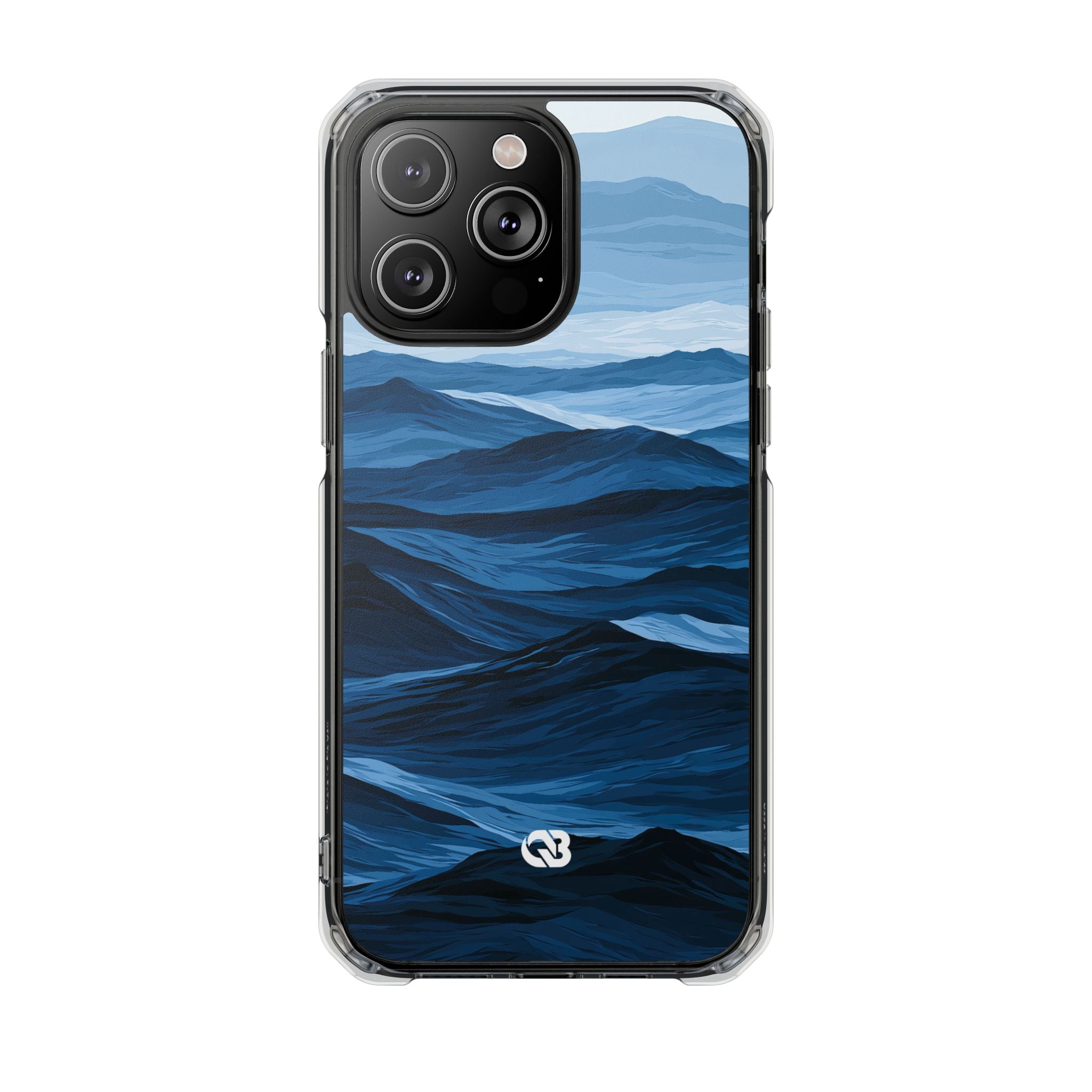 Blue Impact MagSafe Phone Case for iPhone - Cobalt Ridge Tides