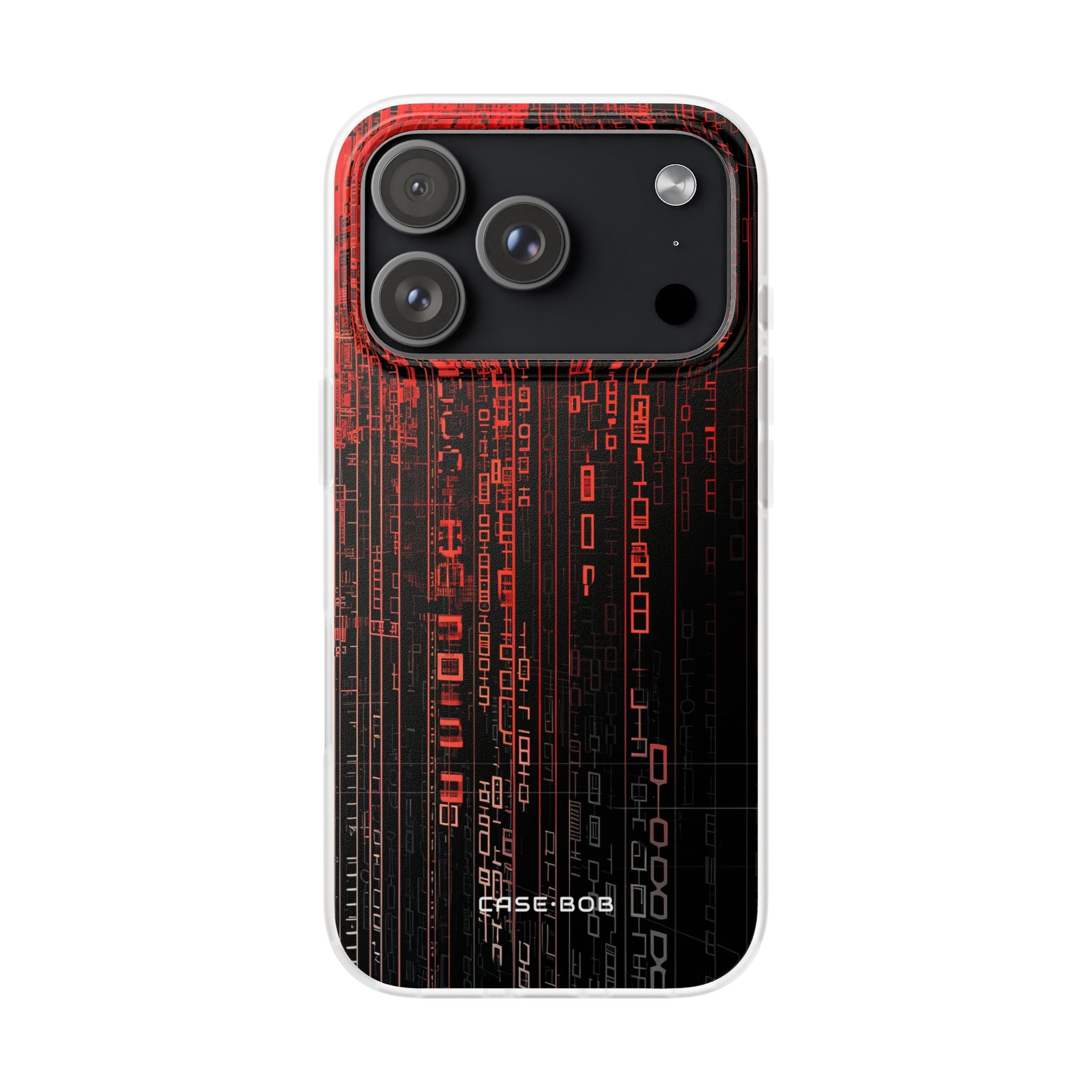 Crimson Glyphs iPhone 17 Pro Case - Soft - CASE•BOB
