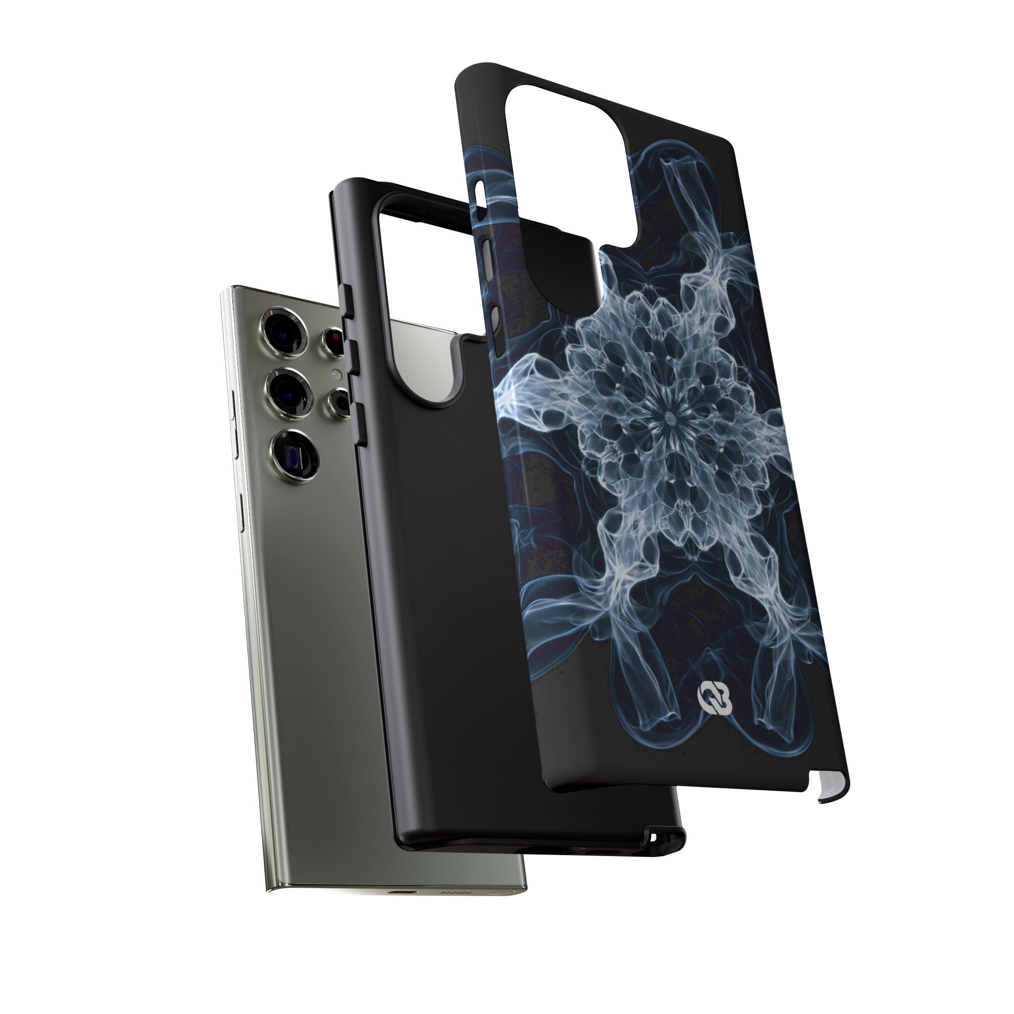 Blue Tough Phone Case for Samsung - Glacial Smoke Crown