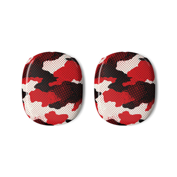 Crimson Halftone Camo · Hard Case for AirPods Max · Red